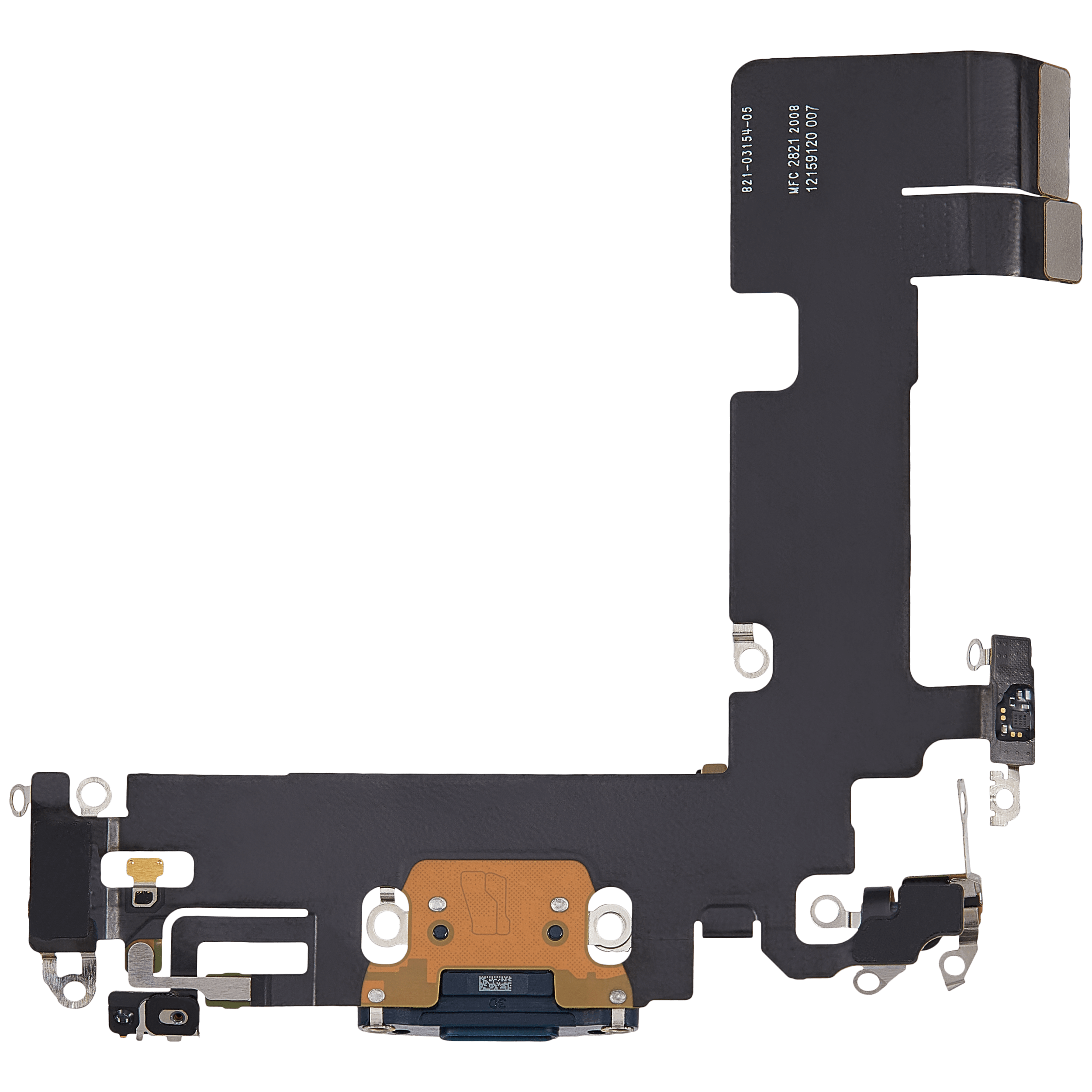 Ladebuchse Flexkabel für iPhone 13 (ausgebautes Originalteil) (Midnight) – Bild 3
