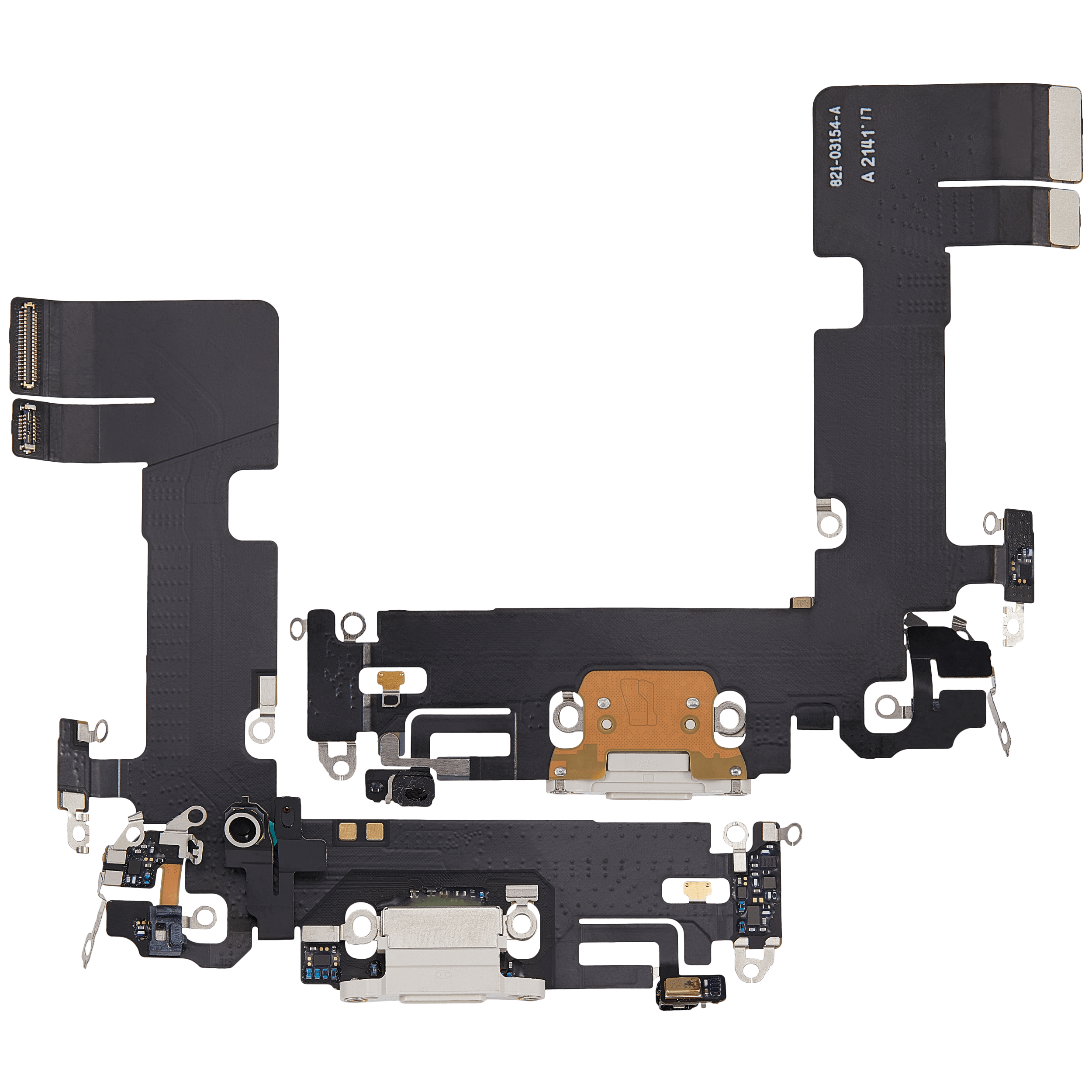 Ladebuchse Flexkabel für iPhone 13 (ausgebautes Originalteil) (Starlight) – Bild 2