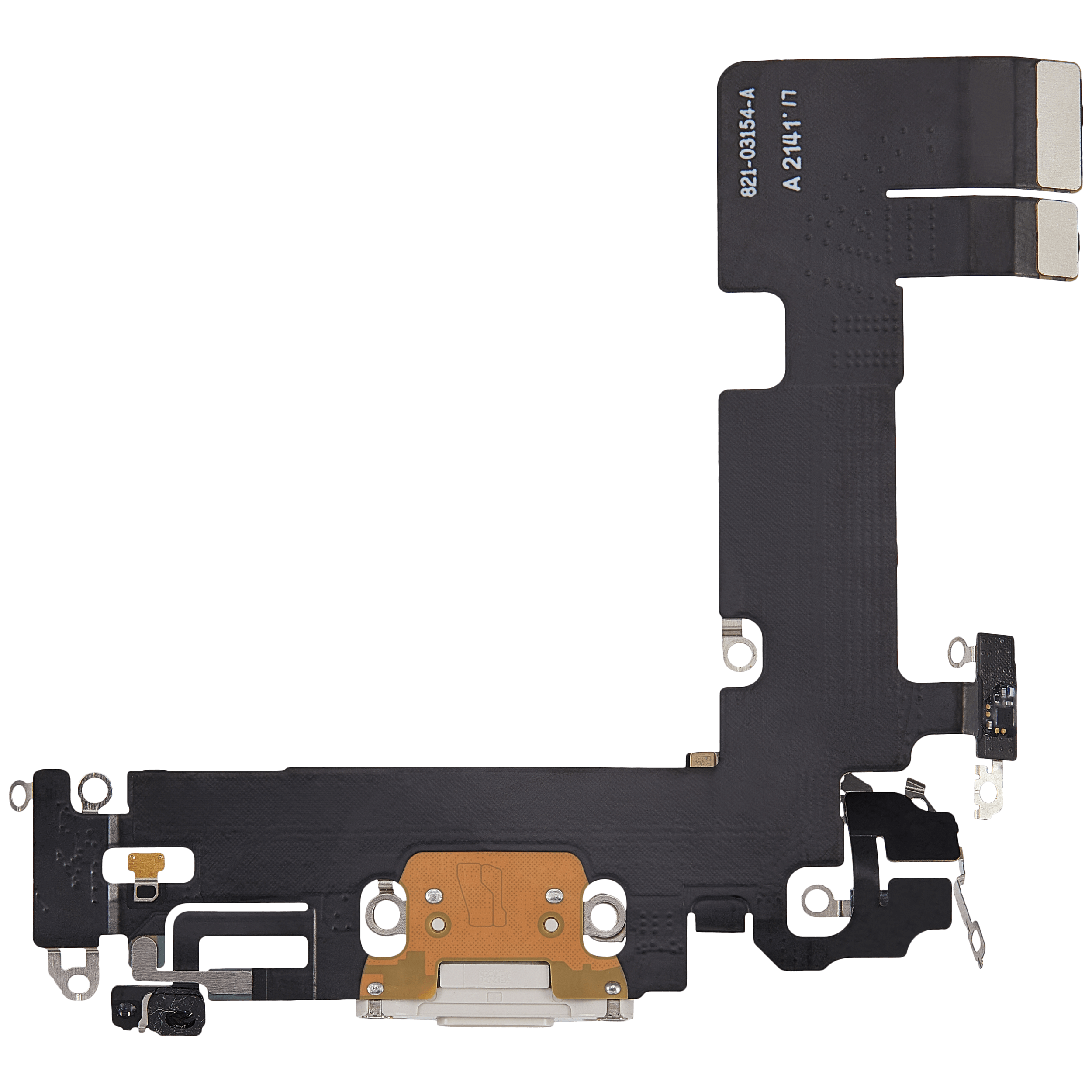 Ladebuchse Flexkabel für iPhone 13 (ausgebautes Originalteil) (Starlight) – Bild 3