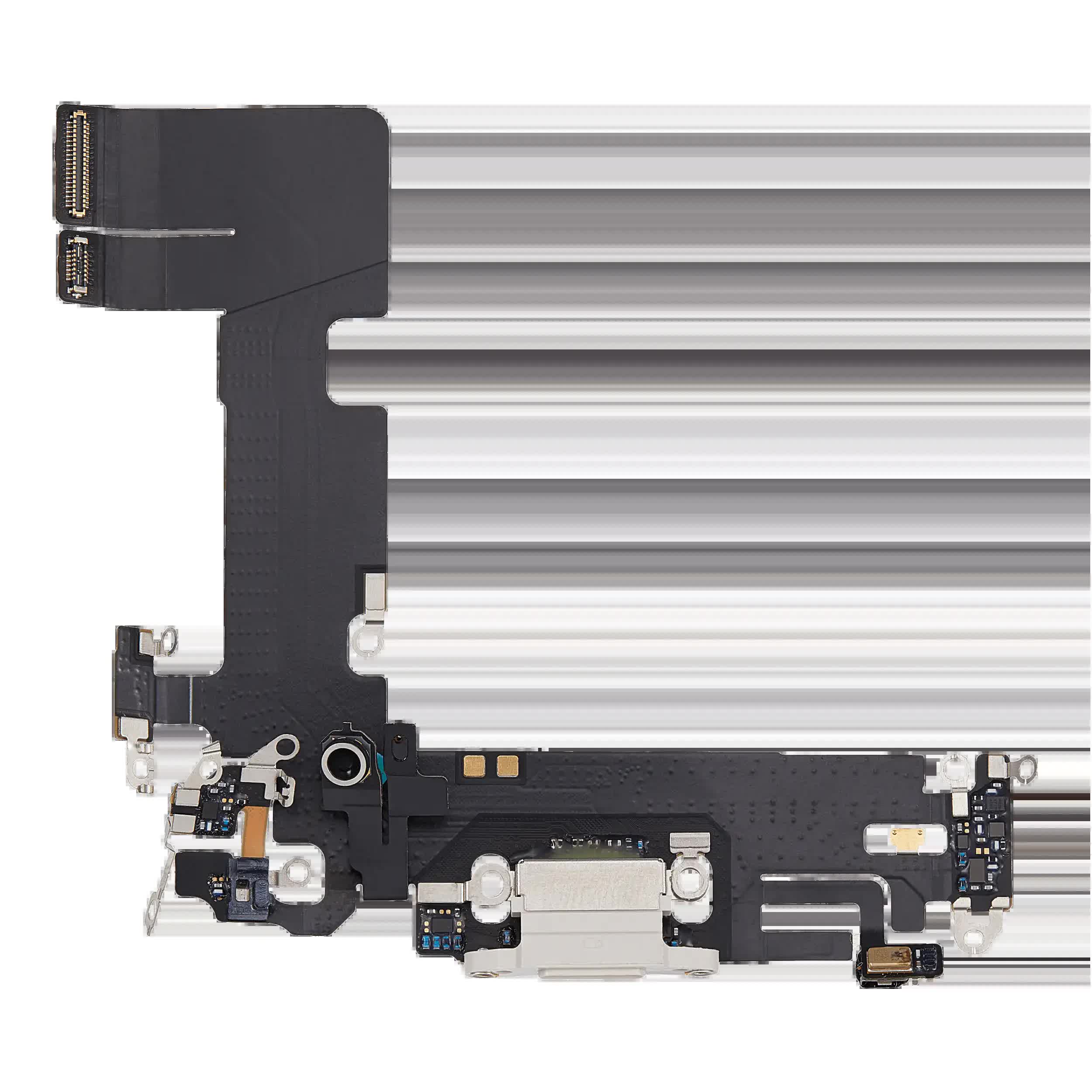 Ladebuchse Flexkabel für iPhone 13 (ausgebautes Originalteil) (Starlight)