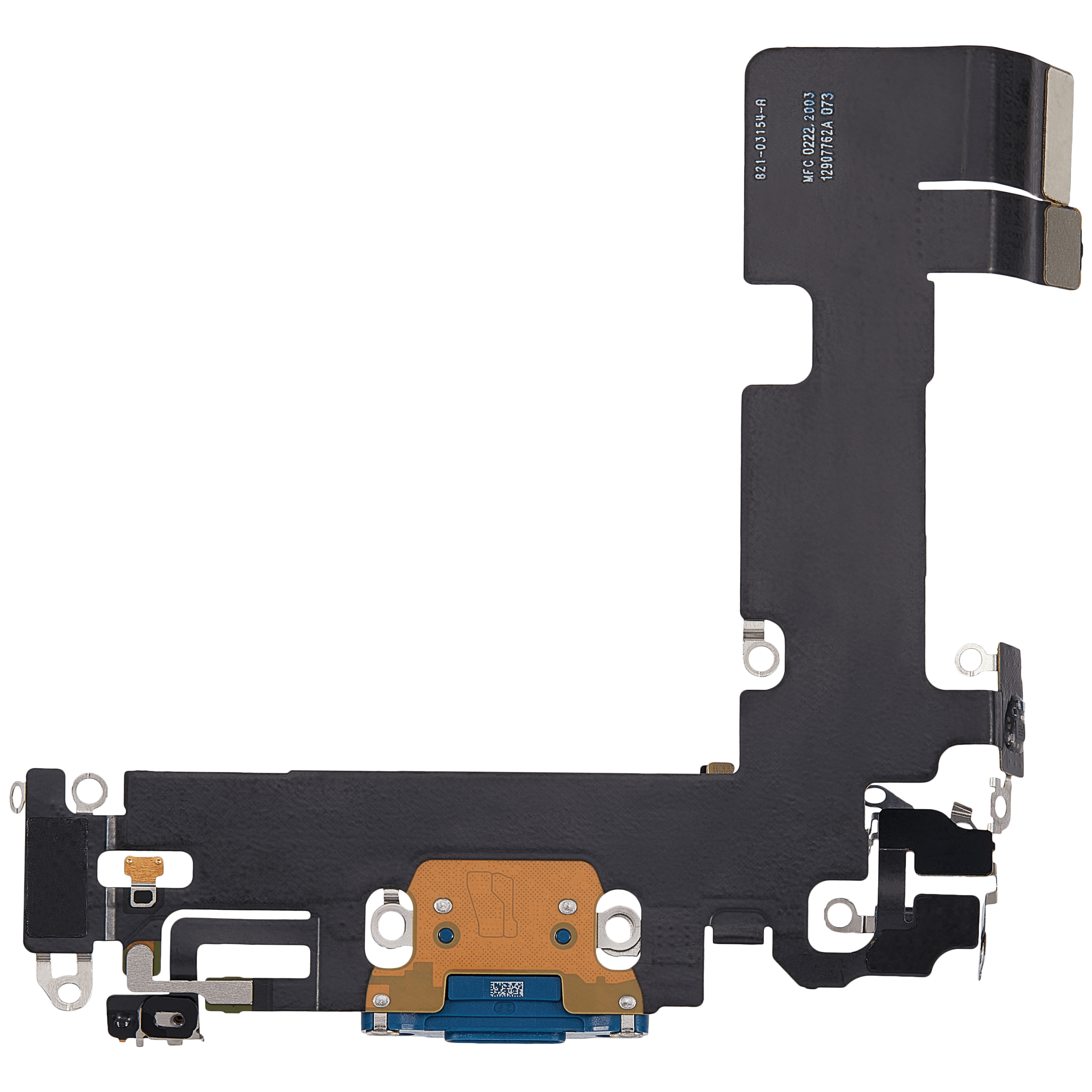 Ladebuchse Flexkabel für iPhone 13 (ausgebautes Originalteil) (Blue (Blau)) – Bild 3