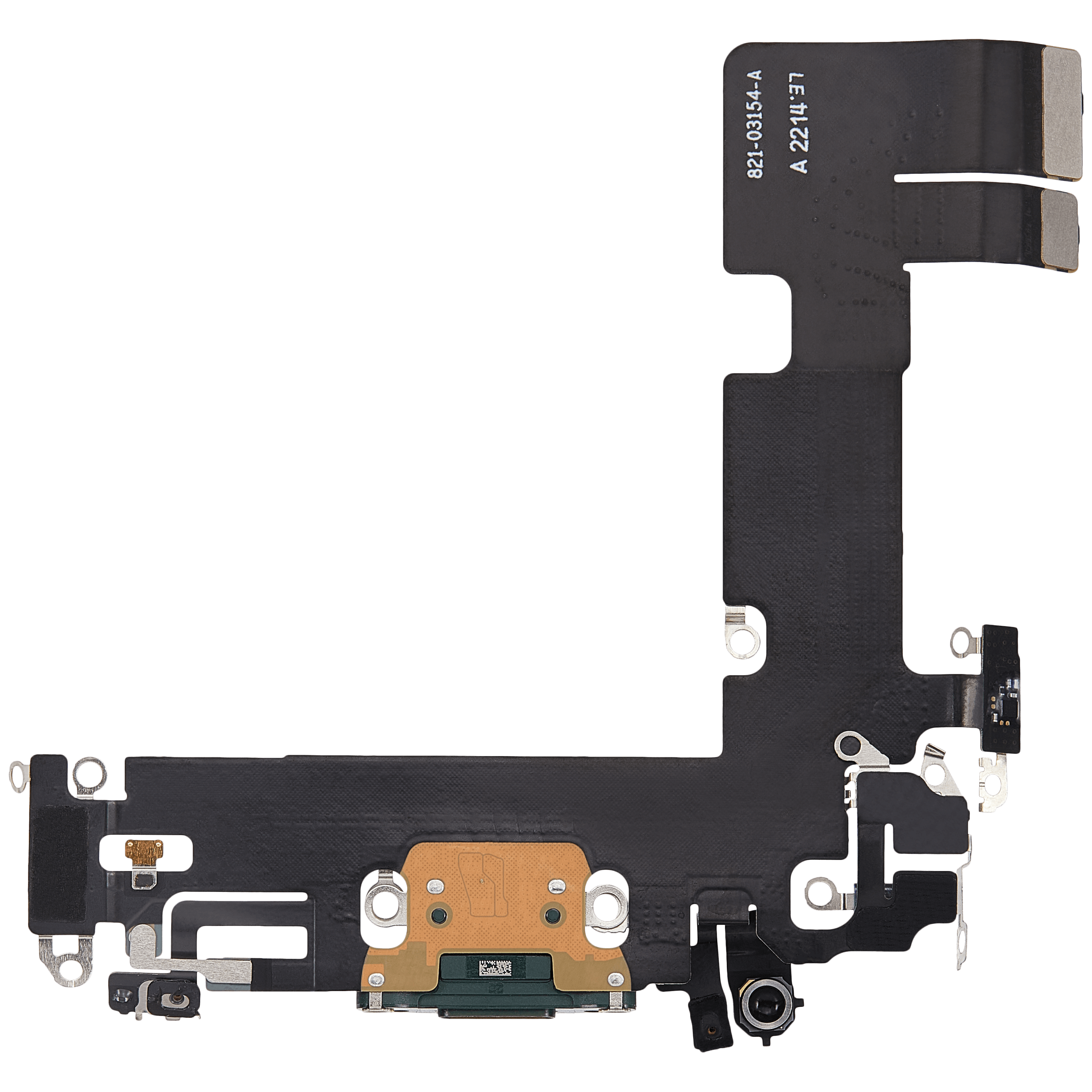 Ladebuchse Flexkabel für iPhone 13 (ausgebautes Originalteil) (Green (Grün)) – Bild 3