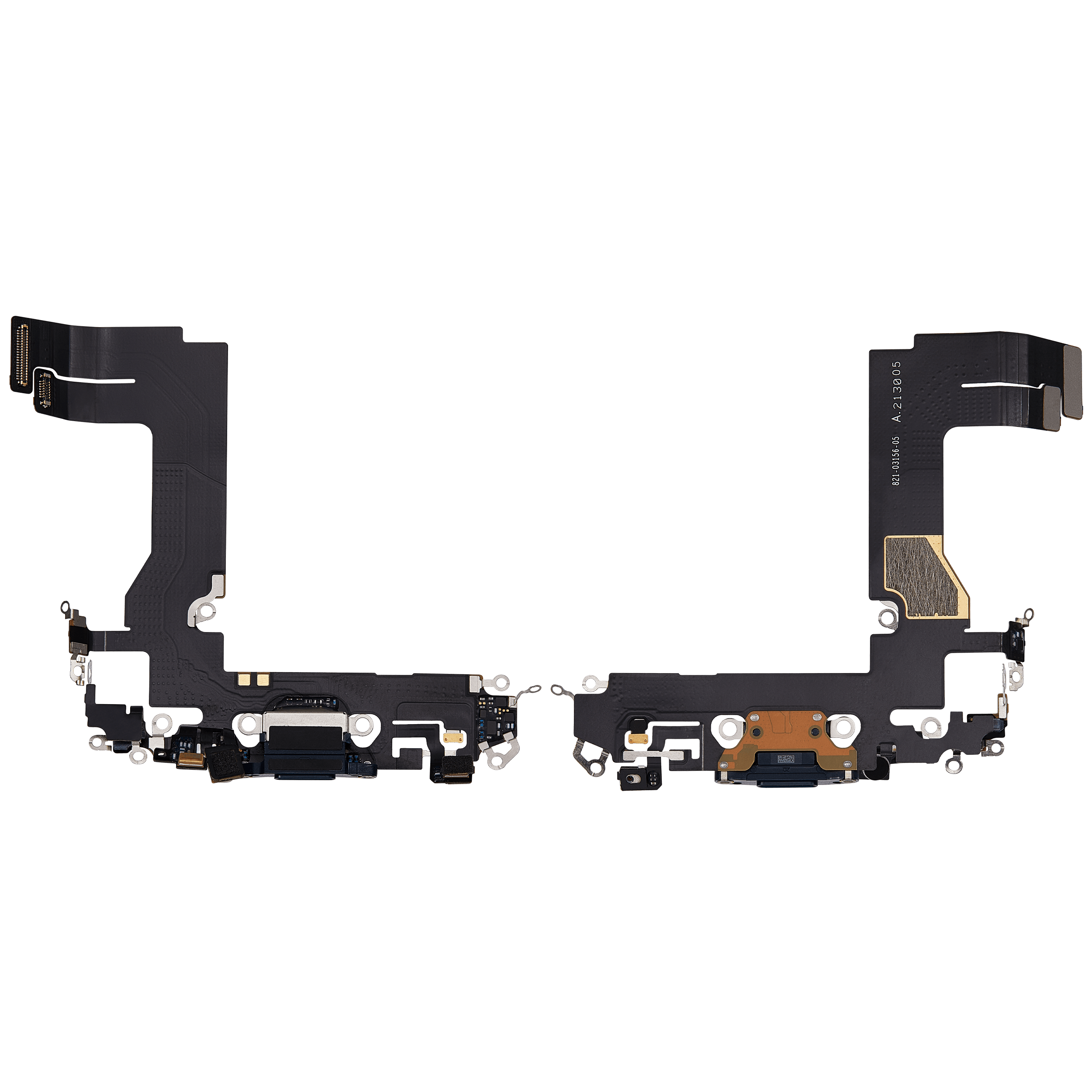 Ladebuchse Flexkabel für iPhone 13 Mini (ausgebautes Originalteil) (Midnight) – Bild 2