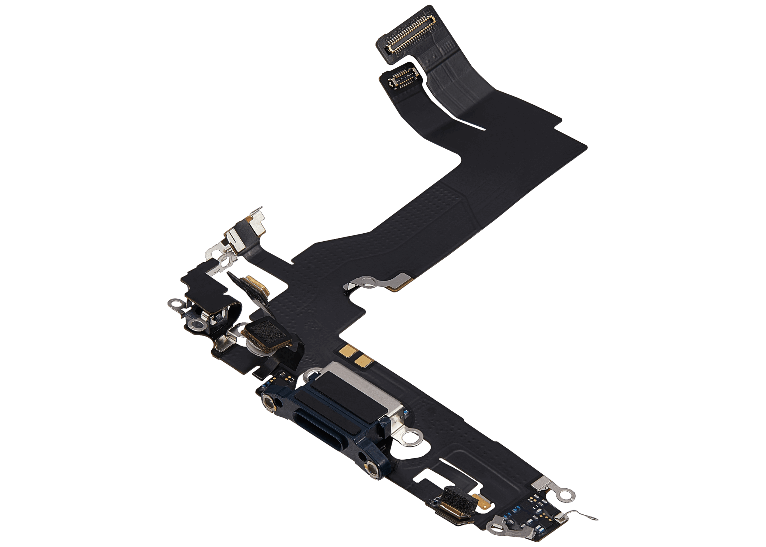 Ladebuchse Flexkabel für iPhone 13 Mini (ausgebautes Originalteil) (Midnight) – Bild 4