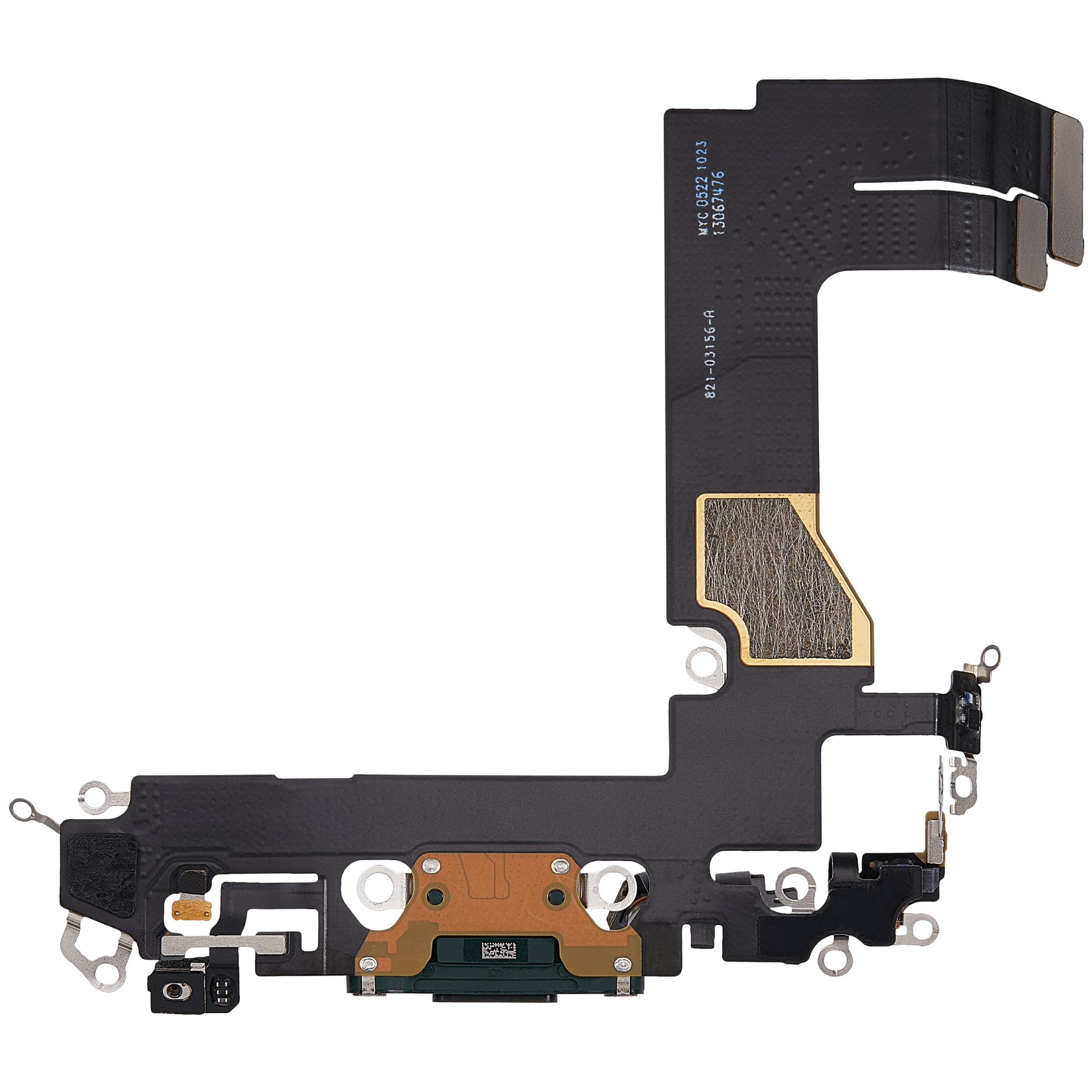 Ladebuchse Flexkabel für iPhone 13 Mini (ausgebautes Originalteil) (Green (Grün)) – Bild 3