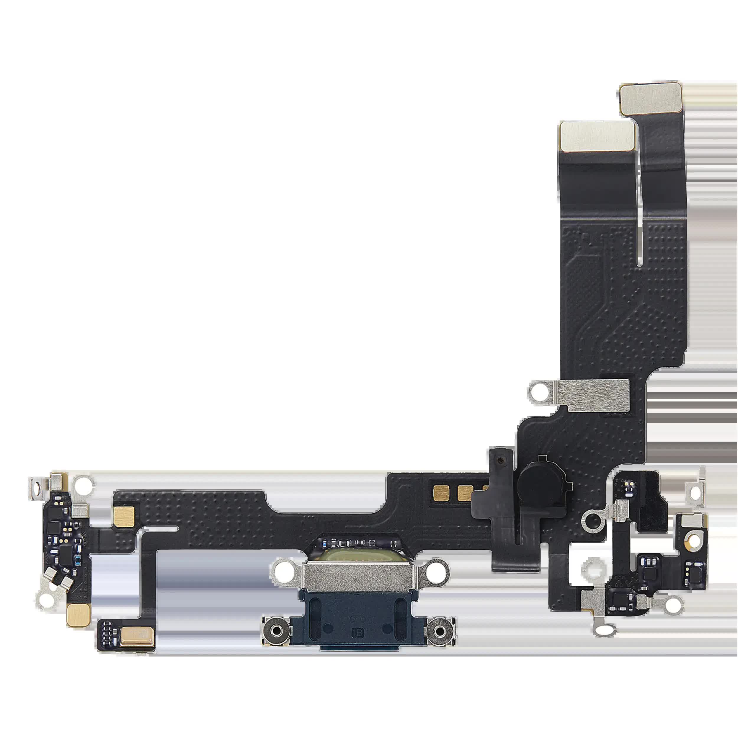 Ladebuchse Flexkabel für iPhone 14 (ausgebautes Originalteil) (Midnight)