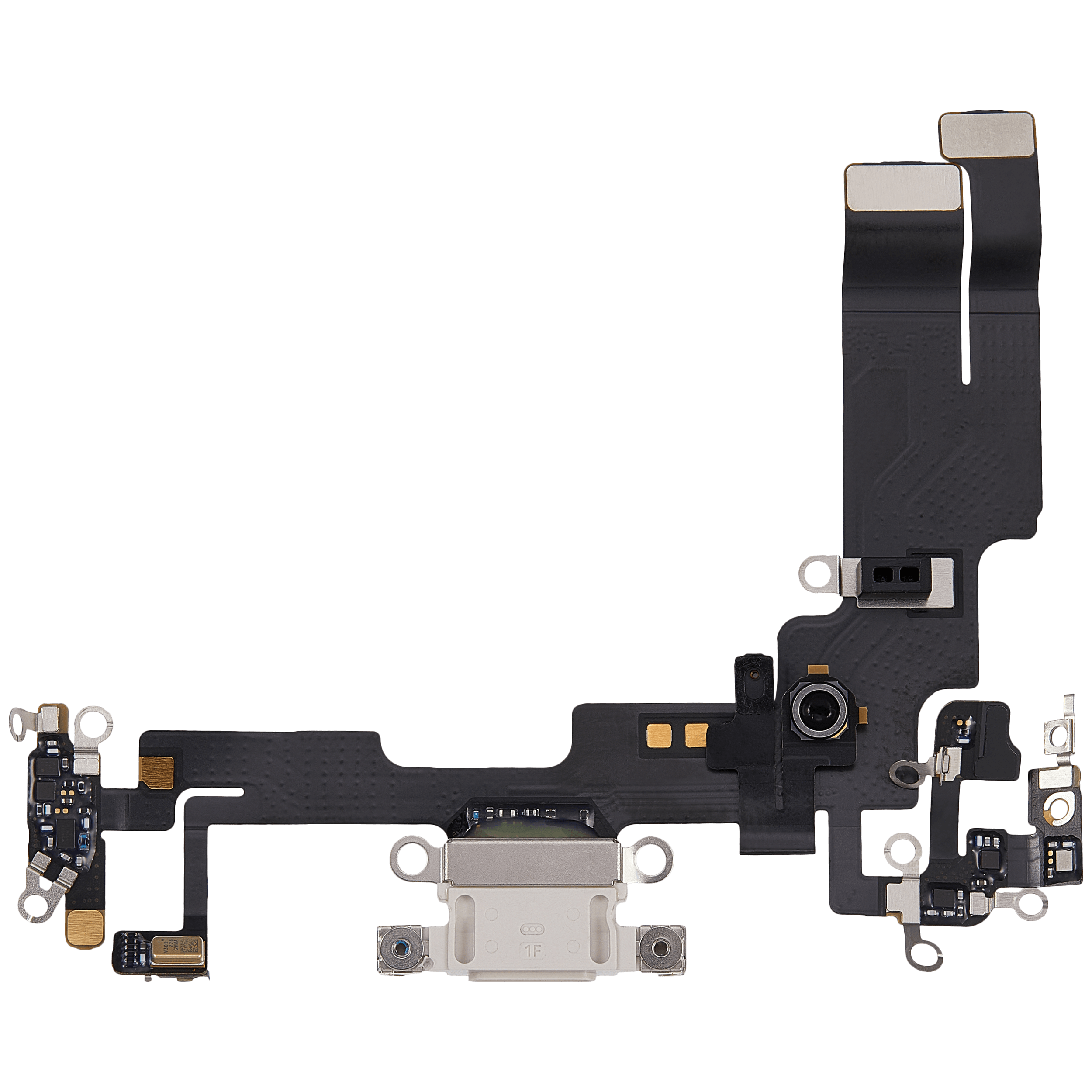 Ladebuchse Flexkabel für iPhone 14 (ausgebautes Originalteil) (Starlight) – Bild 3