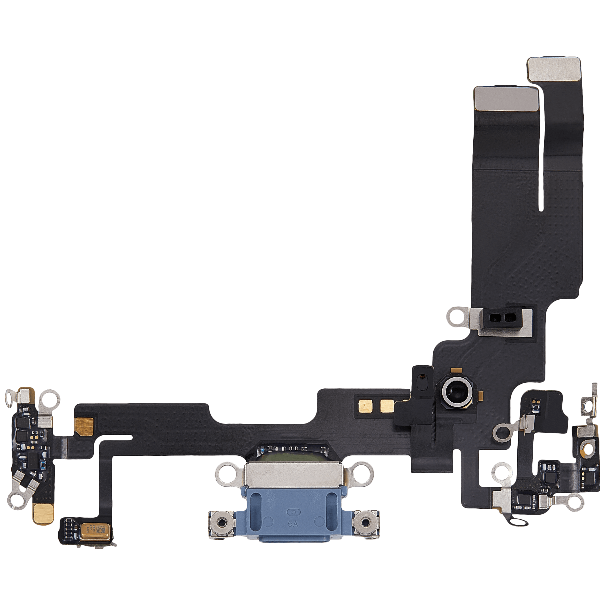 Ladebuchse Flexkabel für iPhone 14 (ausgebautes Originalteil) (Blue (Blau)) – Bild 3