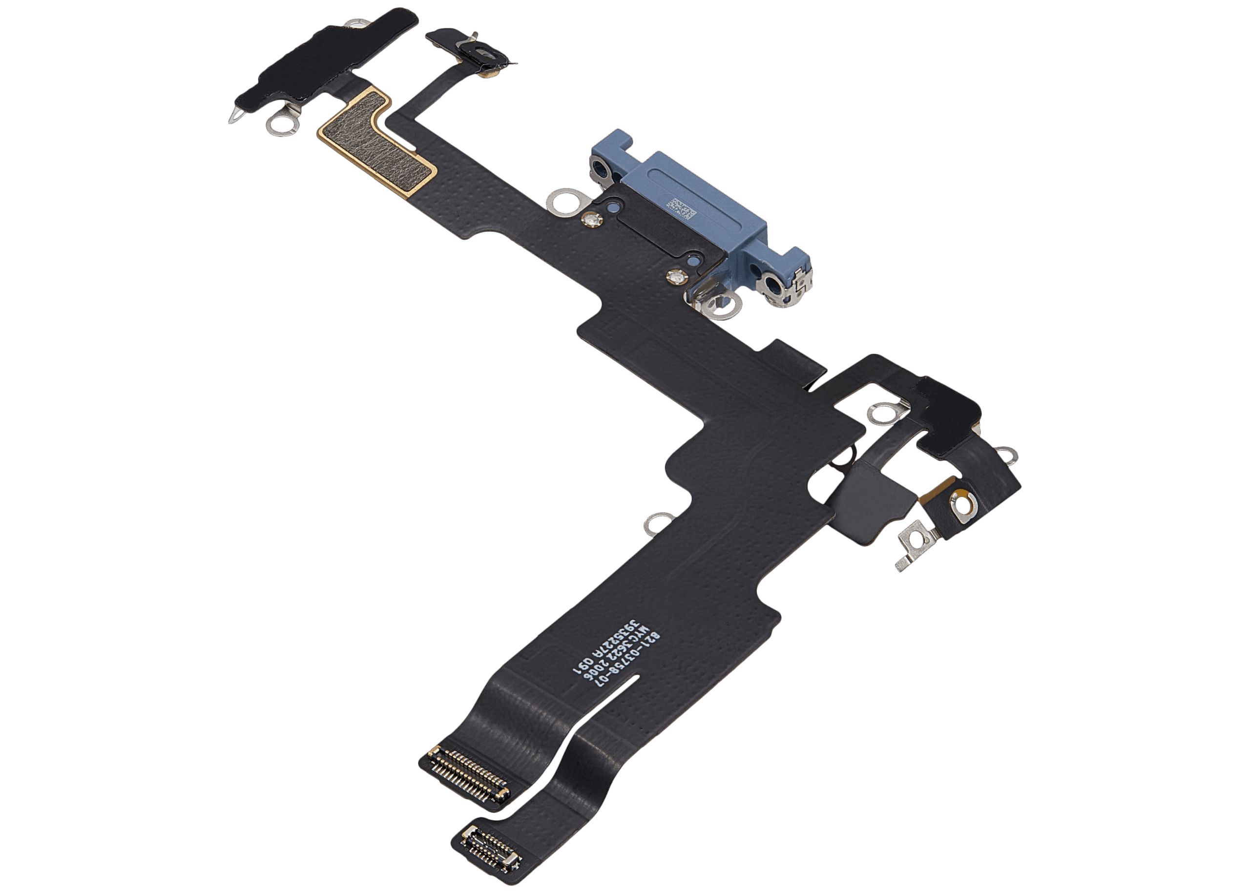 Ladebuchse Flexkabel für iPhone 14 (ausgebautes Originalteil) (Blue (Blau)) – Bild 4