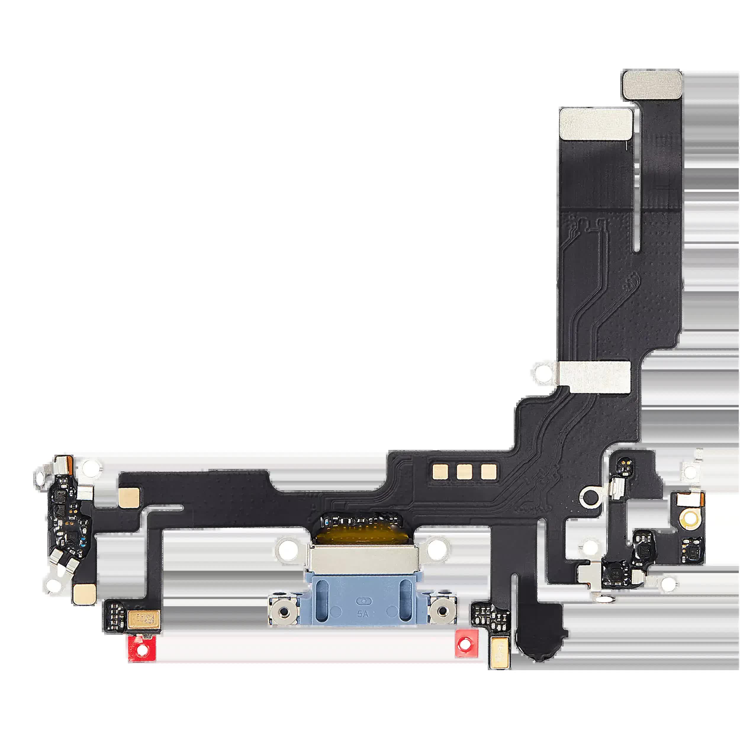 Ladebuchse Flexkabel für iPhone 14 (ausgebautes Originalteil) (Blue (Blau))