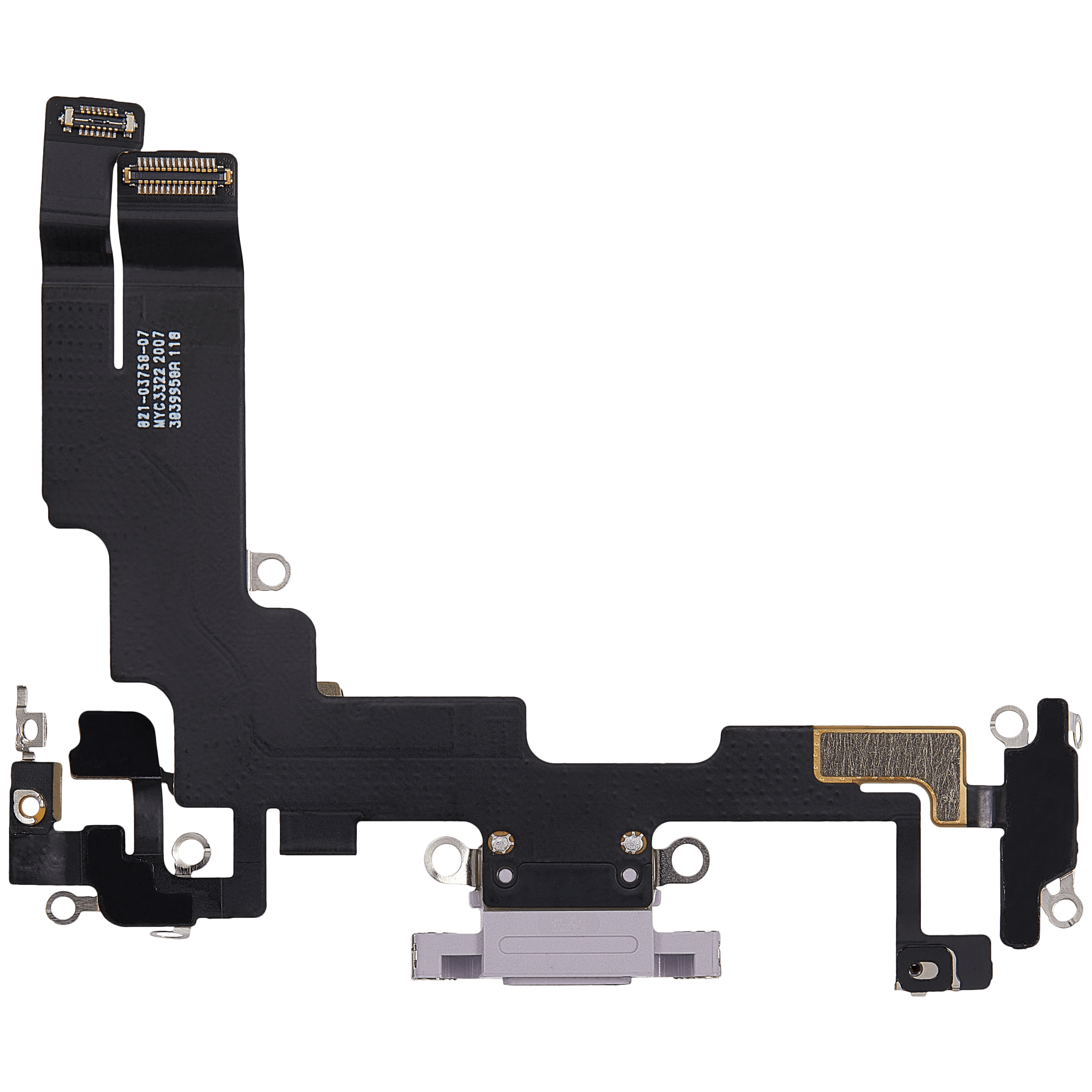 Ladebuchse Flexkabel für iPhone 14 (ausgebautes Originalteil) (Purple (Violett)) – Bild 3