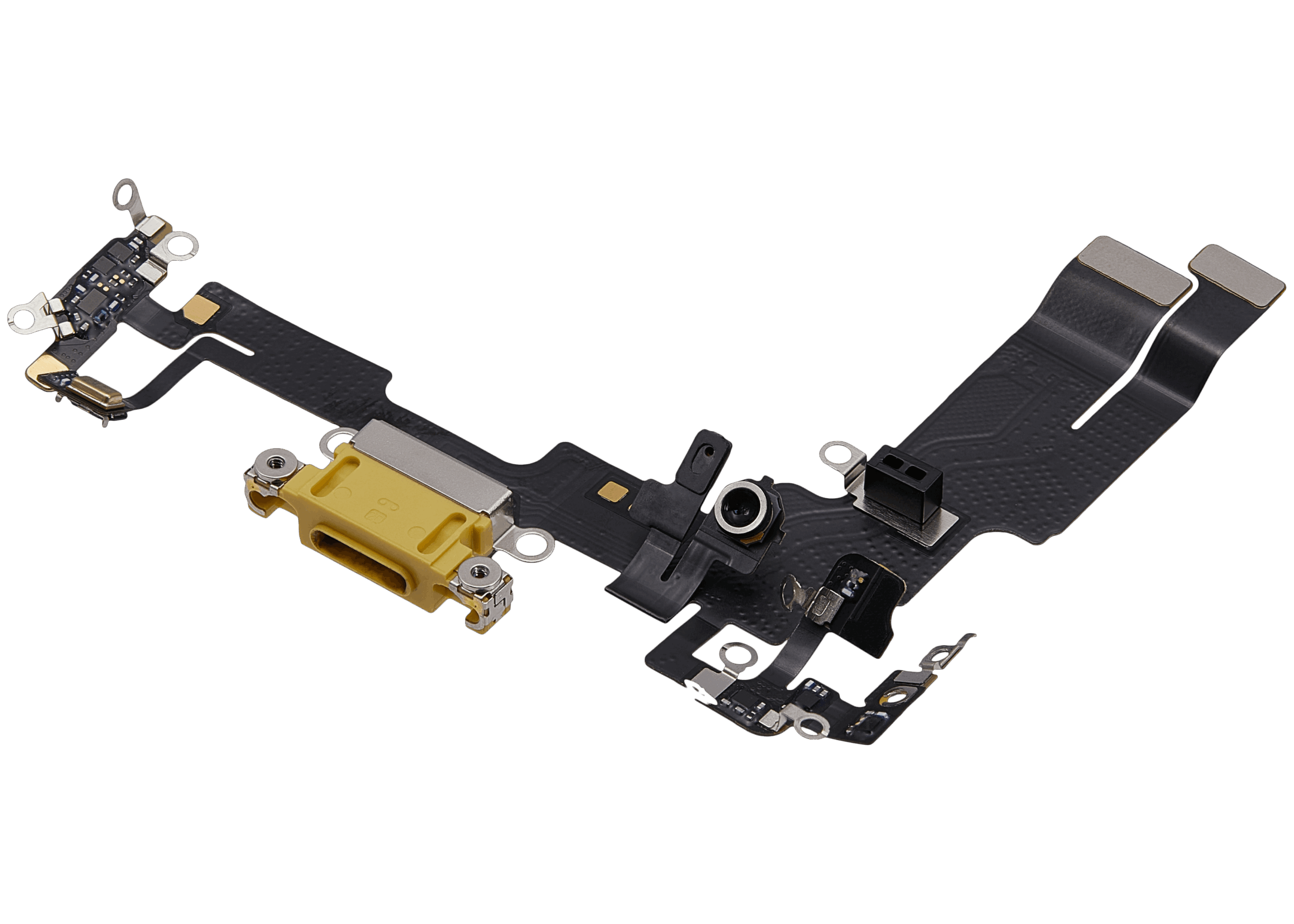 Ladebuchse Flexkabel für iPhone 14 (ausgebautes Originalteil) (Yellow) – Bild 4