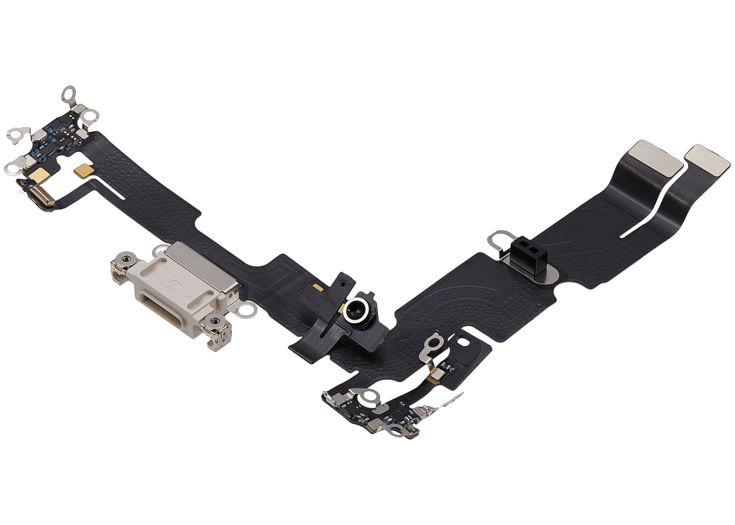 Ladebuchse Flexkabel für iPhone 14 Plus (ausgebautes Originalteil) (Starlight) – Bild 4