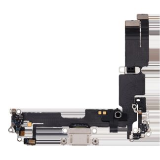 Ladebuchse Flexkabel für iPhone 14 Plus (ausgebautes Originalteil) (Starlight)