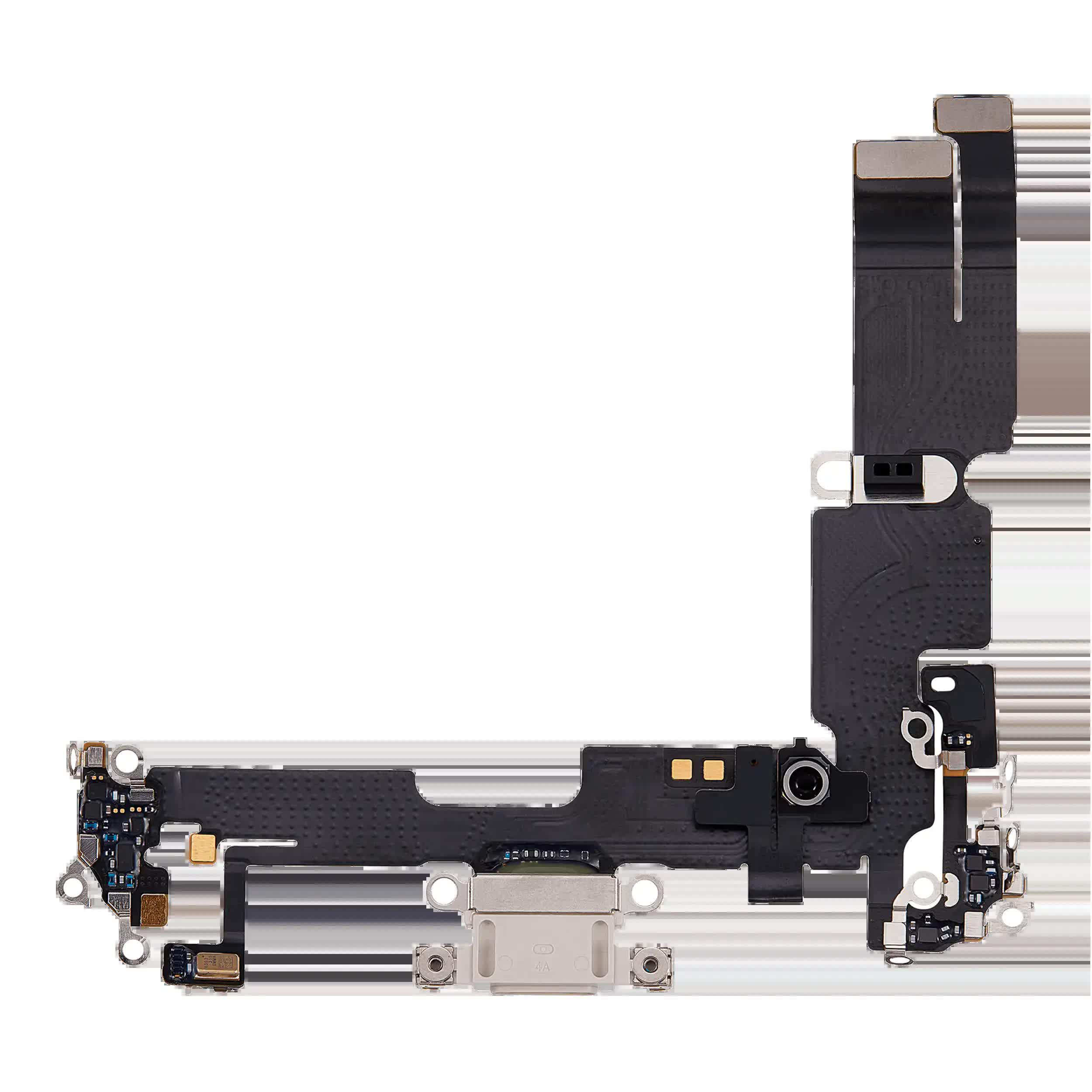 Ladebuchse Flexkabel für iPhone 14 Plus (ausgebautes Originalteil) (Starlight)