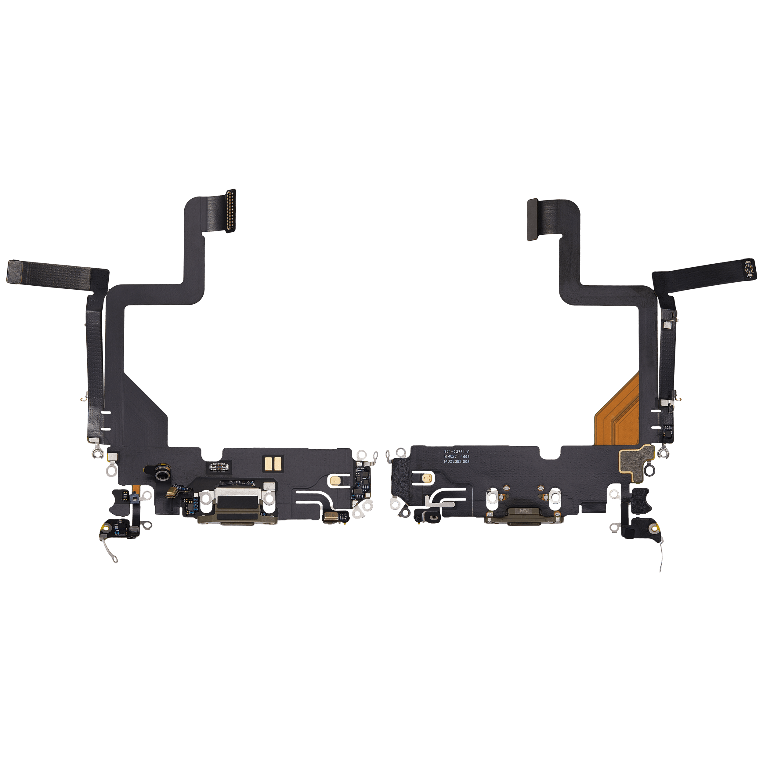 Ladebuchse Flexkabel für iPhone 14 Pro (ausgebautes Originalteil) (Gold) – Bild 2