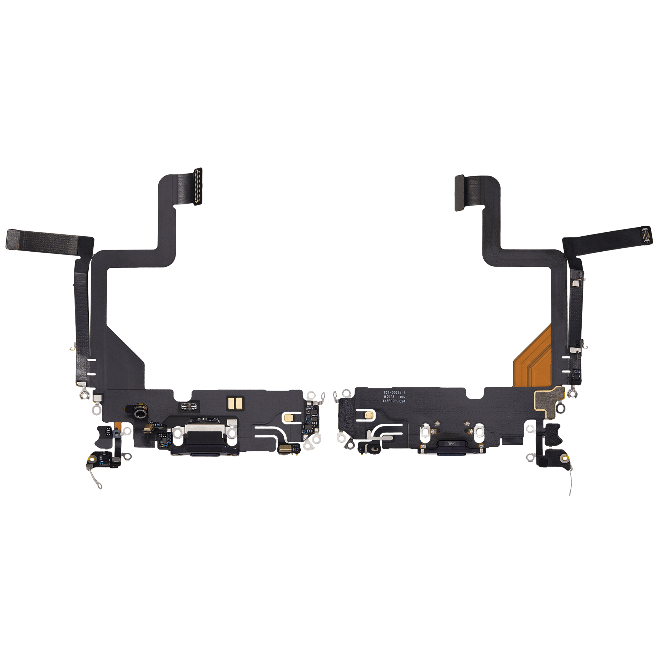 Ladebuchse Flexkabel für iPhone 14 Pro (ausgebautes Originalteil) (Deep Purple) – Bild 2