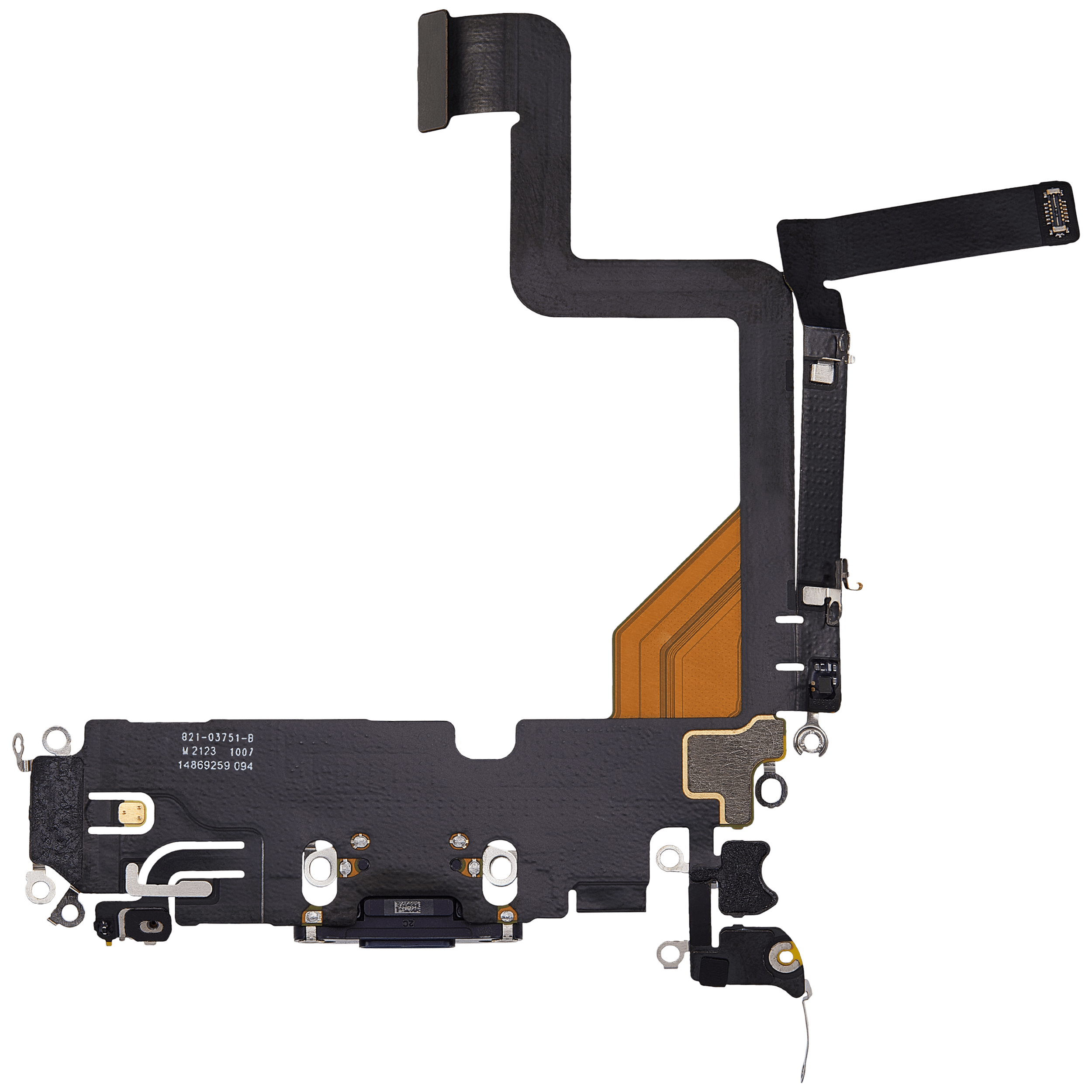 Ladebuchse Flexkabel für iPhone 14 Pro (ausgebautes Originalteil) (Deep Purple) – Bild 3