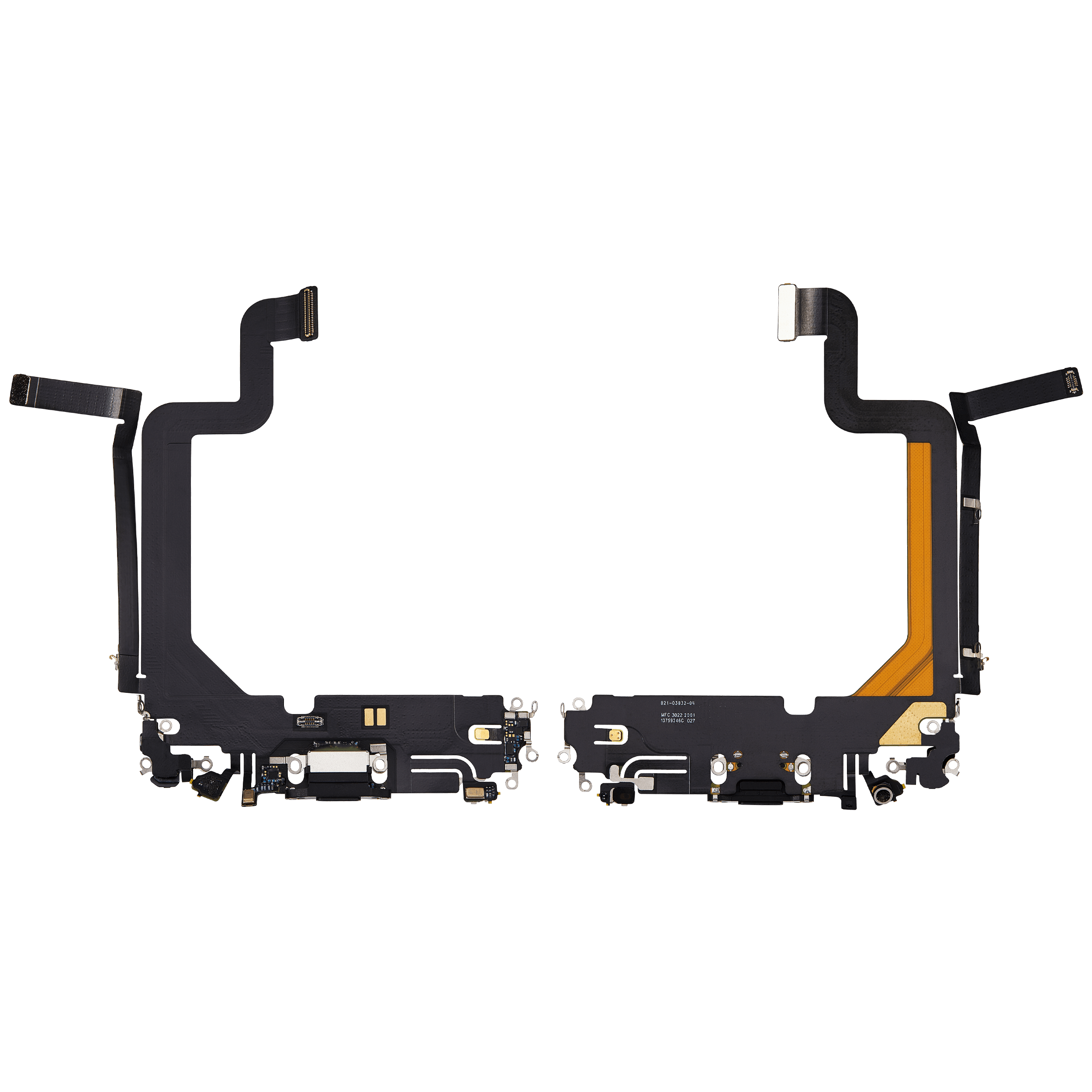 Ladebuchse Flexkabel für iPhone 14 Pro Max (ausgebautes Originalteil) (Space Black) – Bild 2