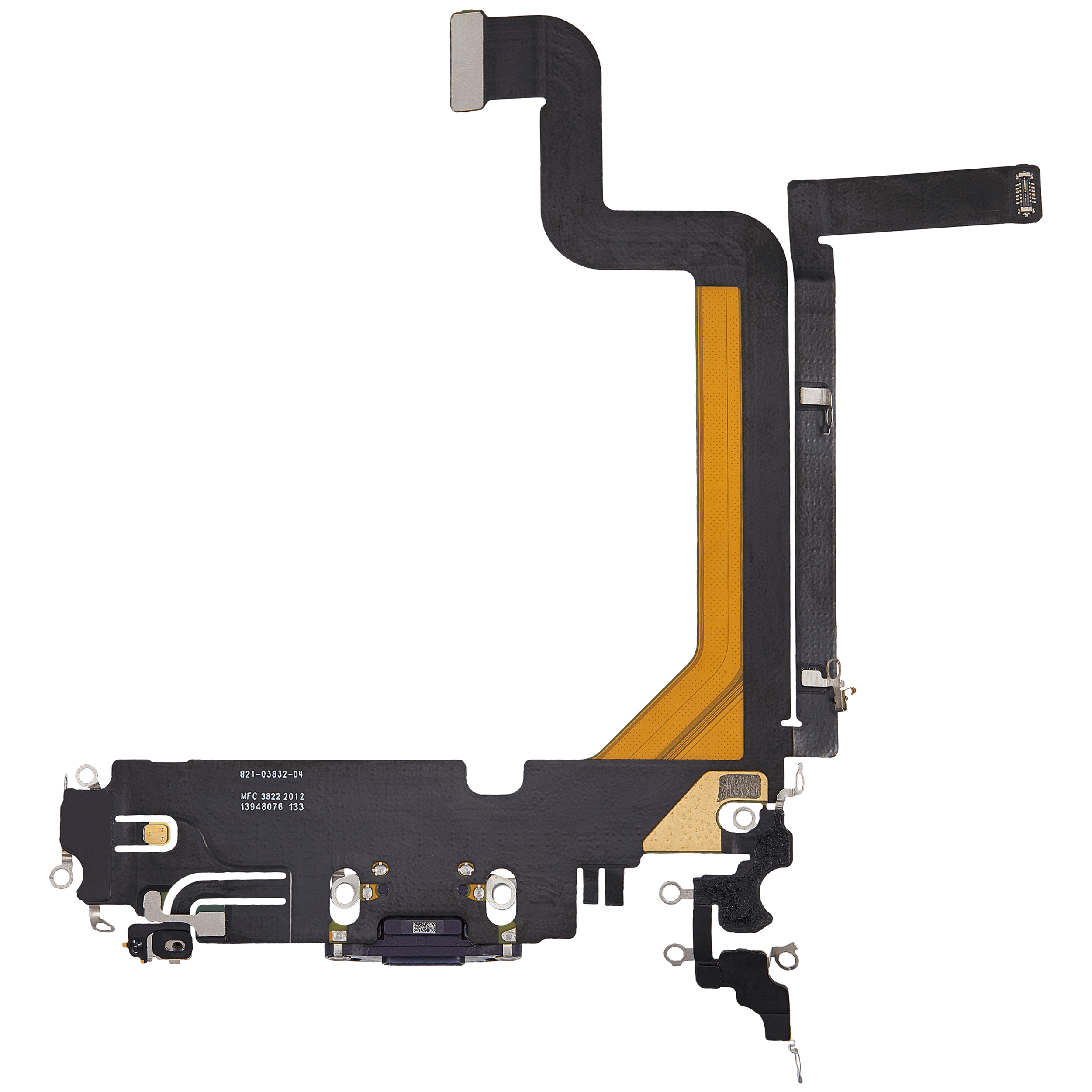 Ladebuchse Flexkabel für iPhone 14 Pro Max (ausgebautes Originalteil) (Deep Purple) – Bild 3