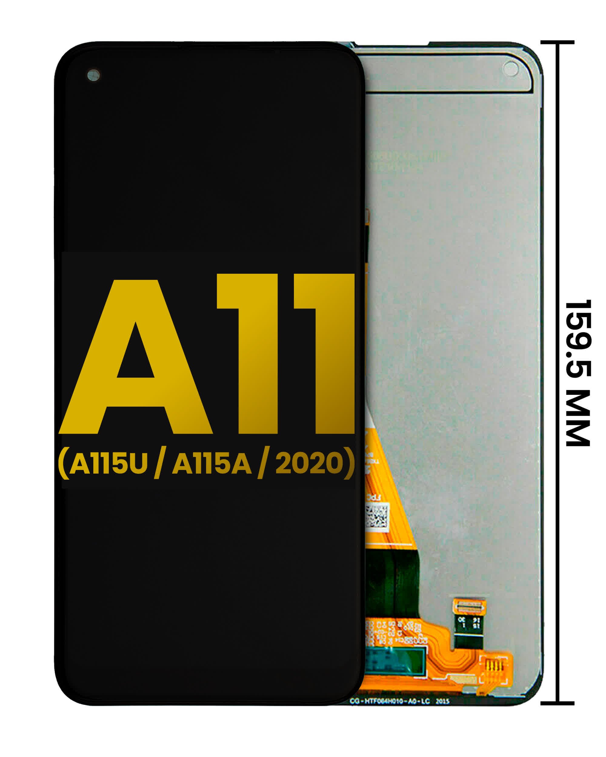 LCD Display ohne Rahmen für Samsung Galaxy A11 (A115U / A115A / 2020) (US-Version) (professionell aufgearbeitet)