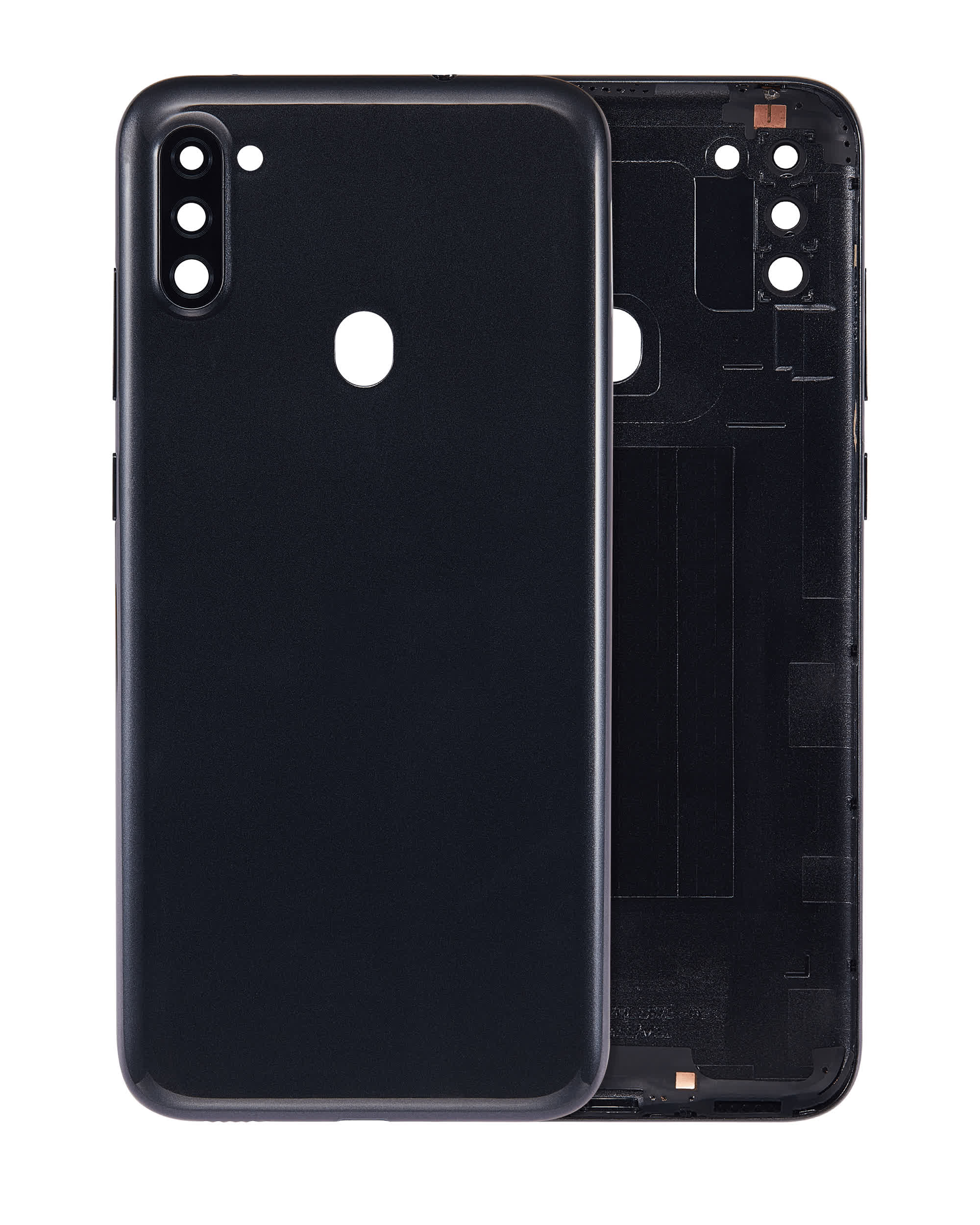 Rückdeckel mit Kameraglas für Samsung Galaxy A11 (A115 / 2020) (International Version) (Aftermarket Plus) (Black (Schwarz))