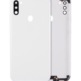 Rückdeckel mit Kameraglas für Samsung Galaxy A11 (A115 / 2020) (International Version) (Aftermarket Plus) (White (Weiß))