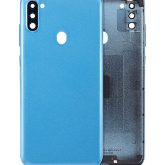 Rückdeckel mit Kameraglas für Samsung Galaxy A11 (A115 / 2020) (International Version) (Aftermarket Plus) (Blue (Blau))