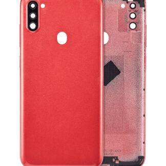 Rückdeckel mit Kameraglas für Samsung Galaxy A11 (A115 / 2020) (International Version) (Aftermarket Plus) (Red (Rot))