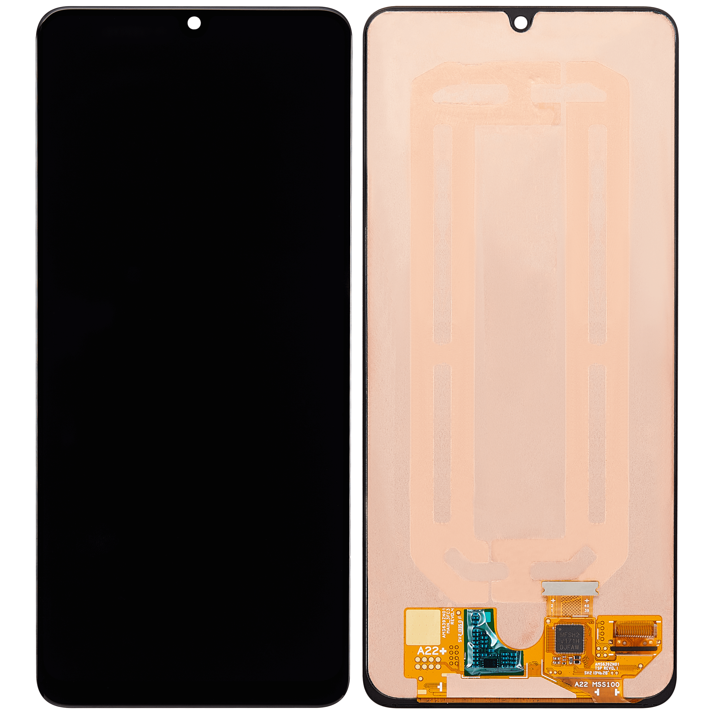 OLED Display ohne Rahmen für Samsung Galaxy A22 4G (A225 / 2021) (professionell aufgearbeitet) – Bild 2