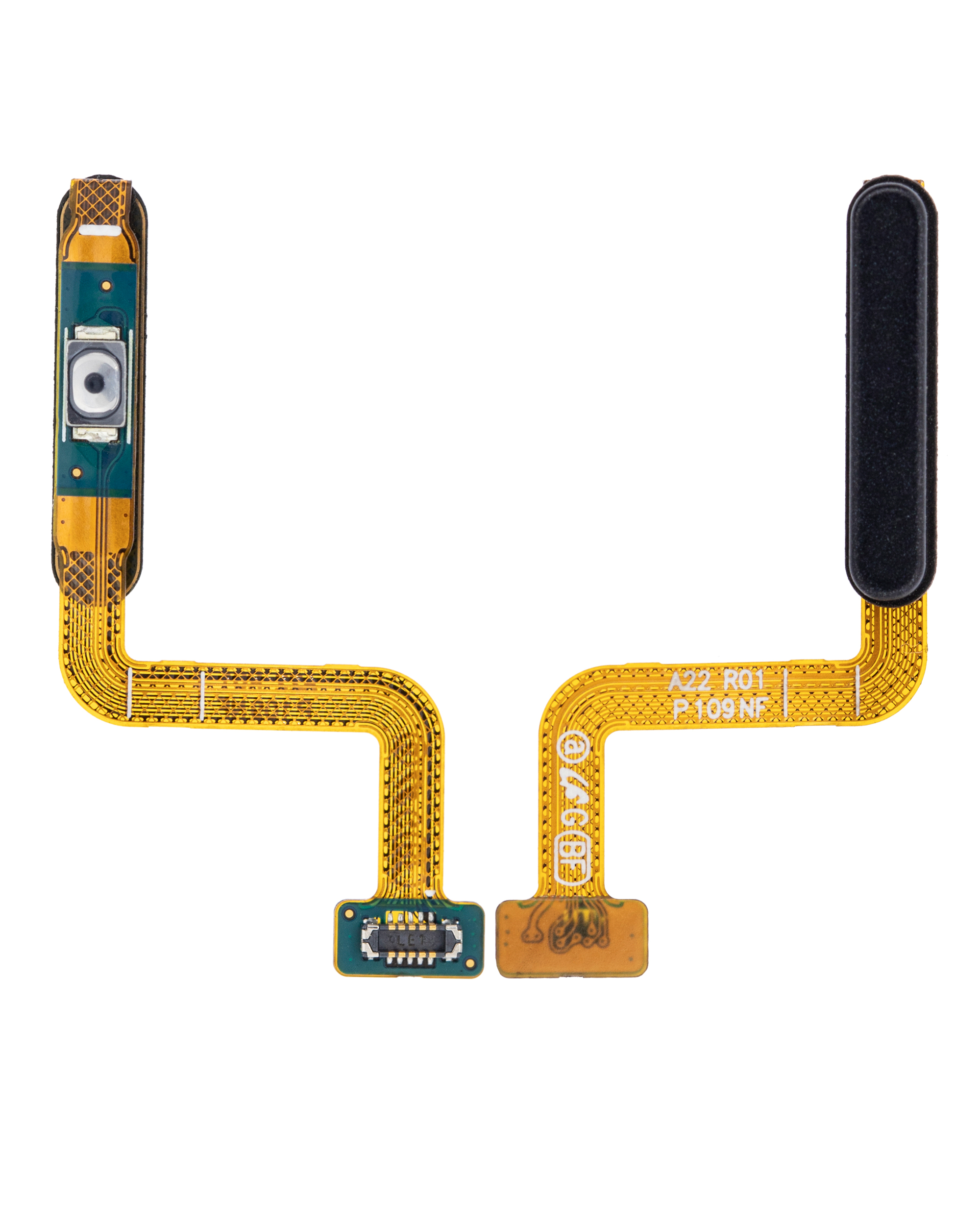 Fingerabdrucksensor mit Flexkabel für Samsung Galaxy A22 4G (A225 / 2021) (Black (Schwarz)) – Bild 2