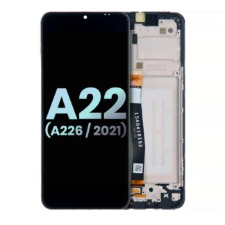 LCD Display mit Rahmen für Samsung Galaxy A22 5G (A226 / 2021) (Service Pack)
