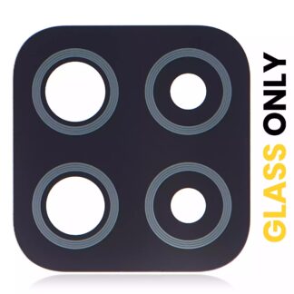 Rückkamera-Glas (nur Glas) mit Klebefolie für Samsung Galaxy A22 4G (A225 / 2021) (Black (Schwarz)) (10er-Pack)