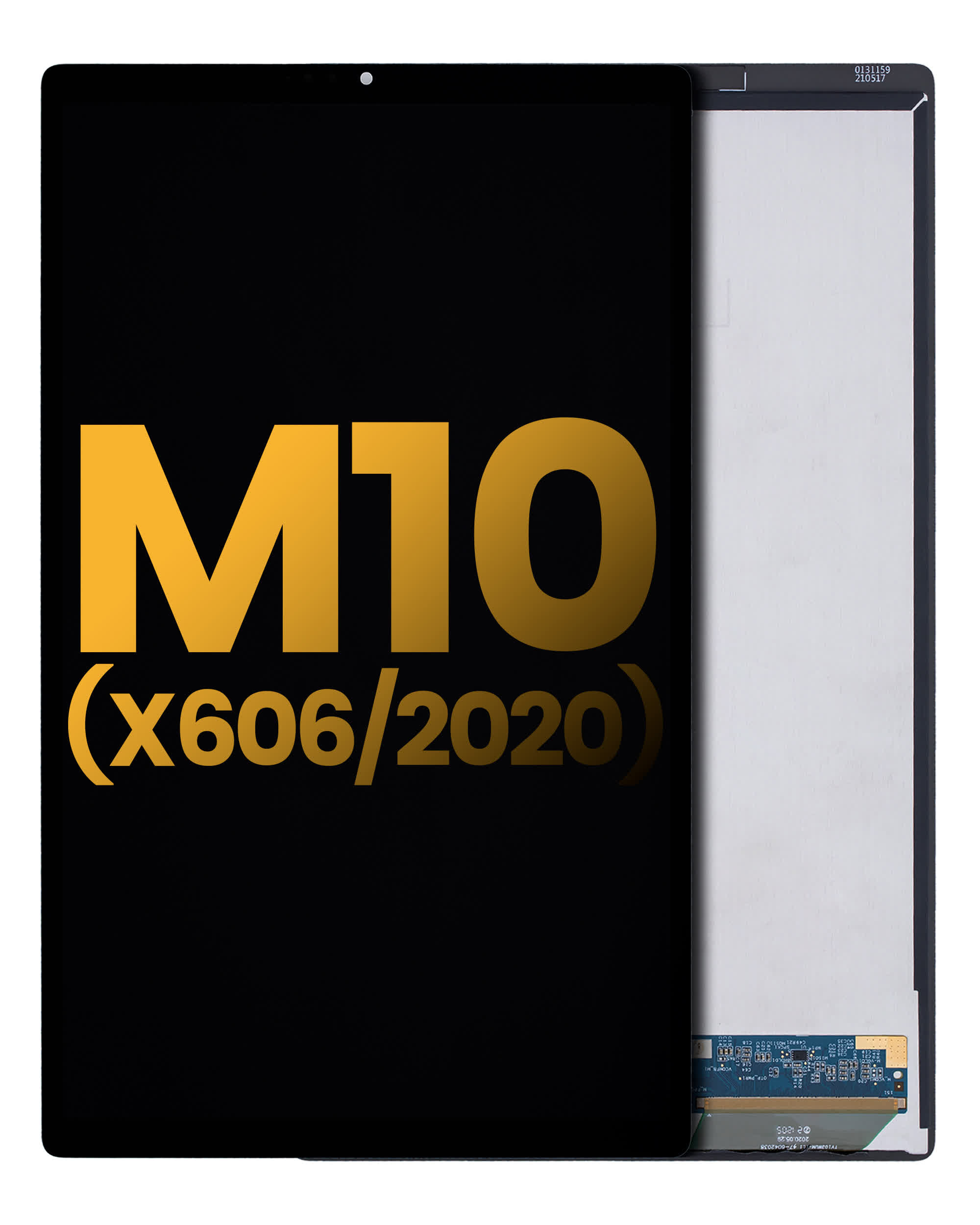 LCD Display ohne Rahmen für Lenovo Tab M10 (TB-X606) (2nd Gen) (FHD Plus) (professionell aufgearbeitet) (Black (Schwarz))