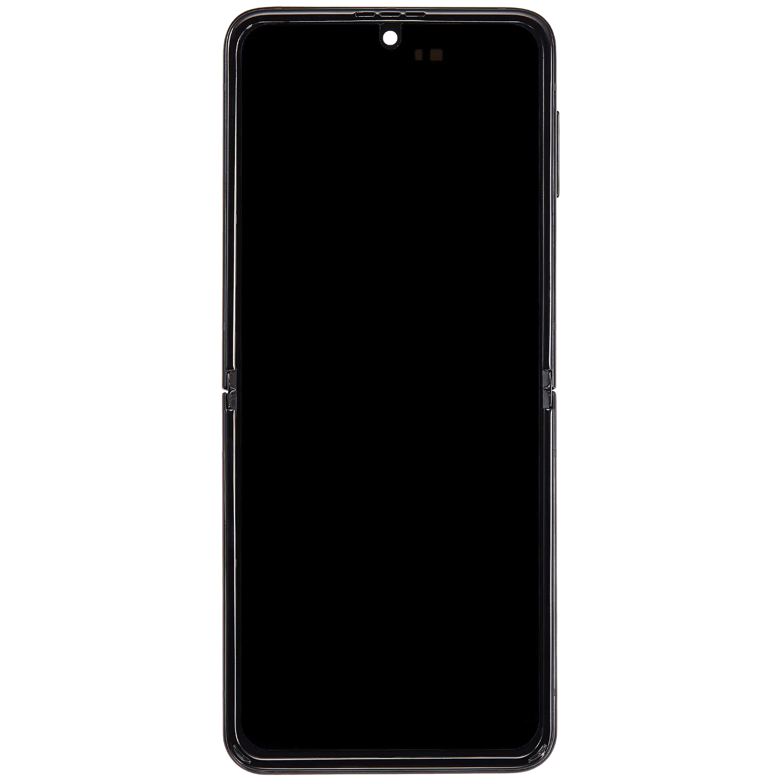 Inner OLED Display mit Rahmen für Samsung Galaxy Z Flip 3 5G (US & International) (professionell aufgearbeitet) (Phantom Black) – Bild 3