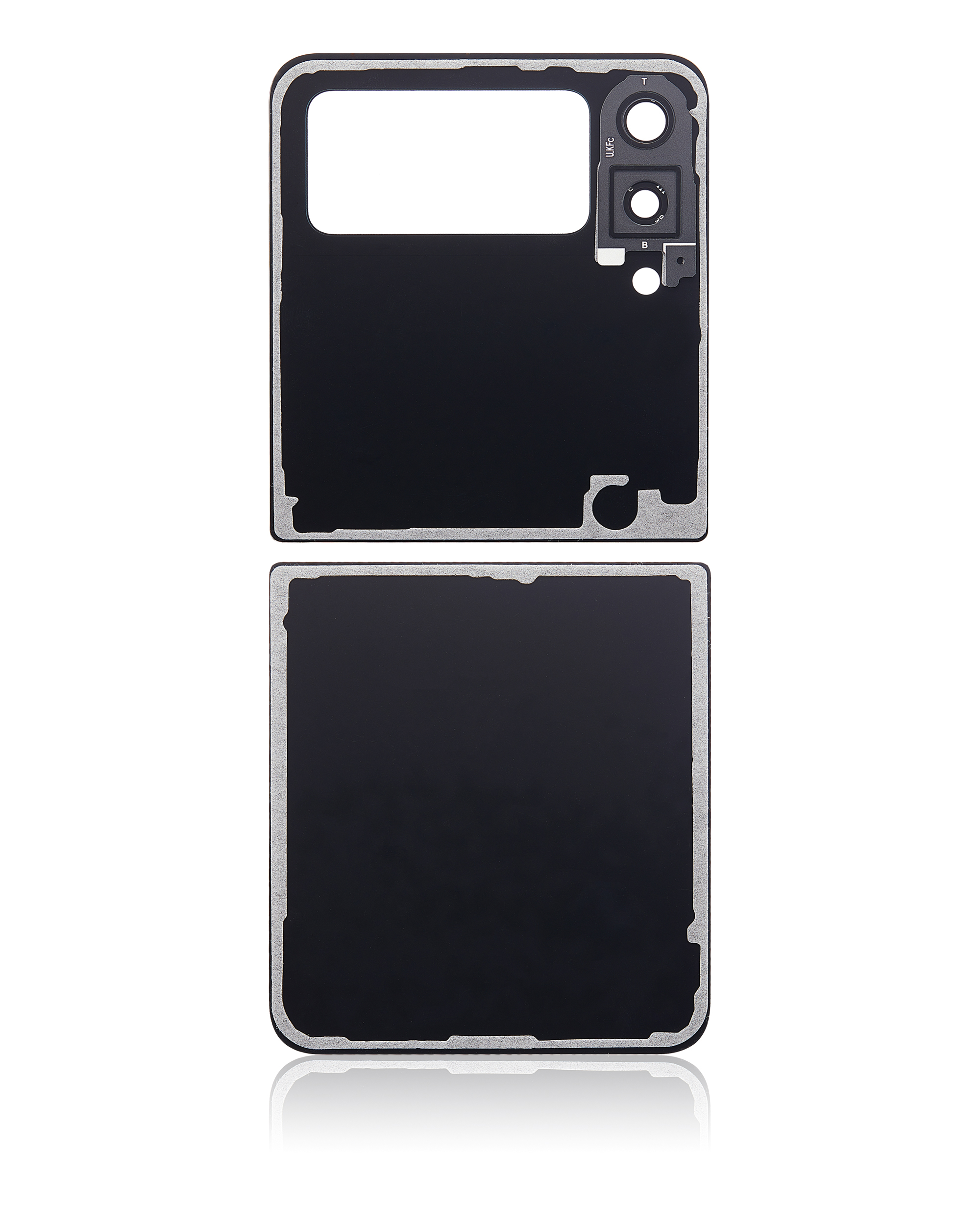 oben und unten Rückdeckelglas mit Kameraglas für Samsung Galaxy Z Flip 3 5G (Aftermarket Plus) (Green (Grün)) – Bild 4