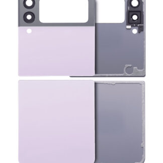 oben und unten Rückdeckelglas mit Kameraglas für Samsung Galaxy Z Flip 3 5G (Aftermarket Plus) (Lavender)