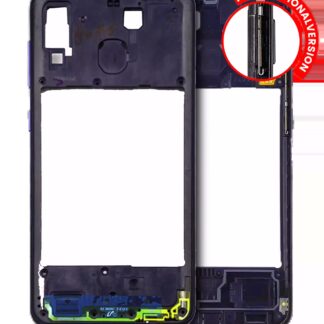 Mittelrahmen für Samsung Galaxy A20 (A205 / 2019) (International Version) (Aftermarket Plus) (Deep Blue)