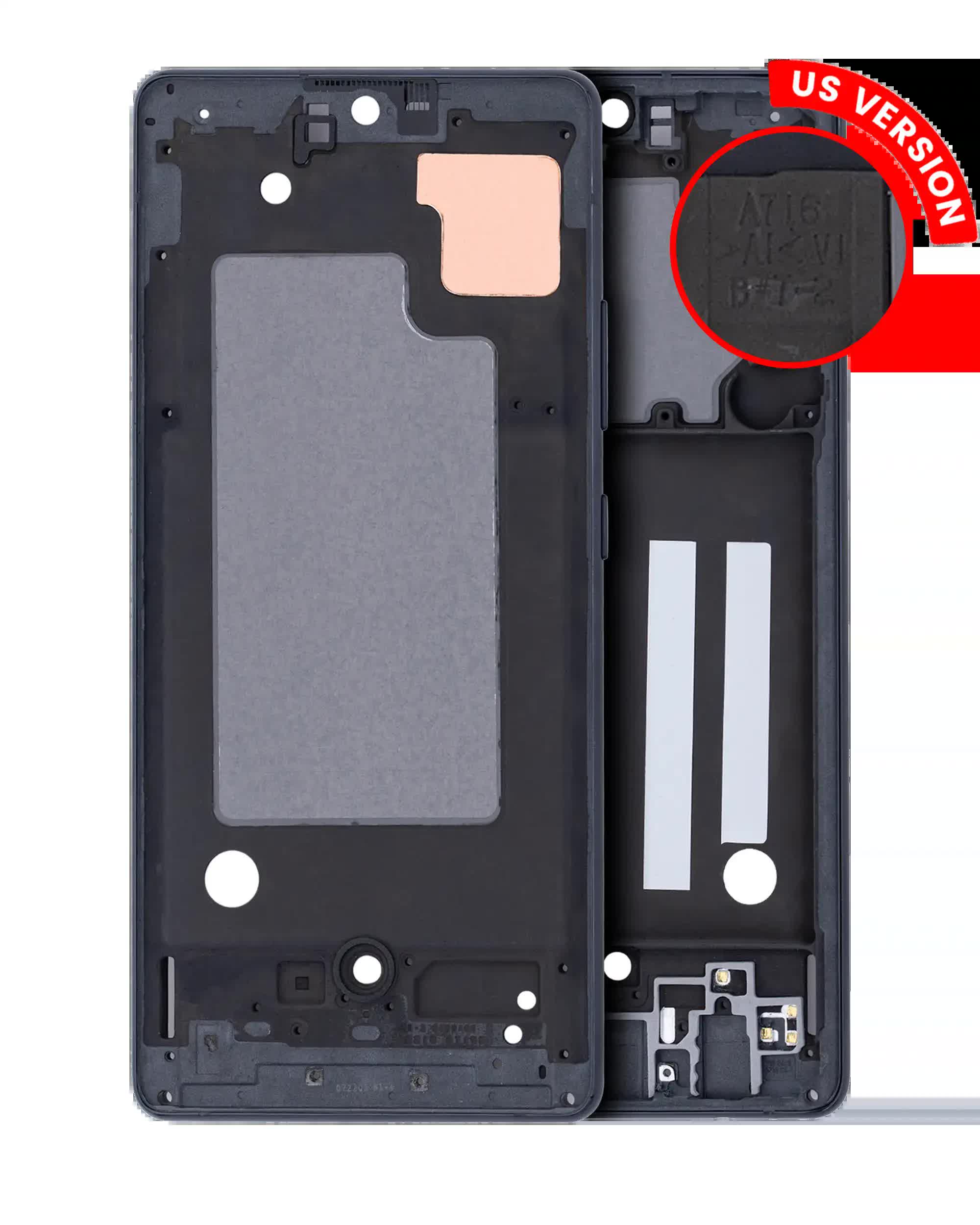 Mittelrahmen für Samsung Galaxy A71 5G (US-Version) (Prism Cube Black)