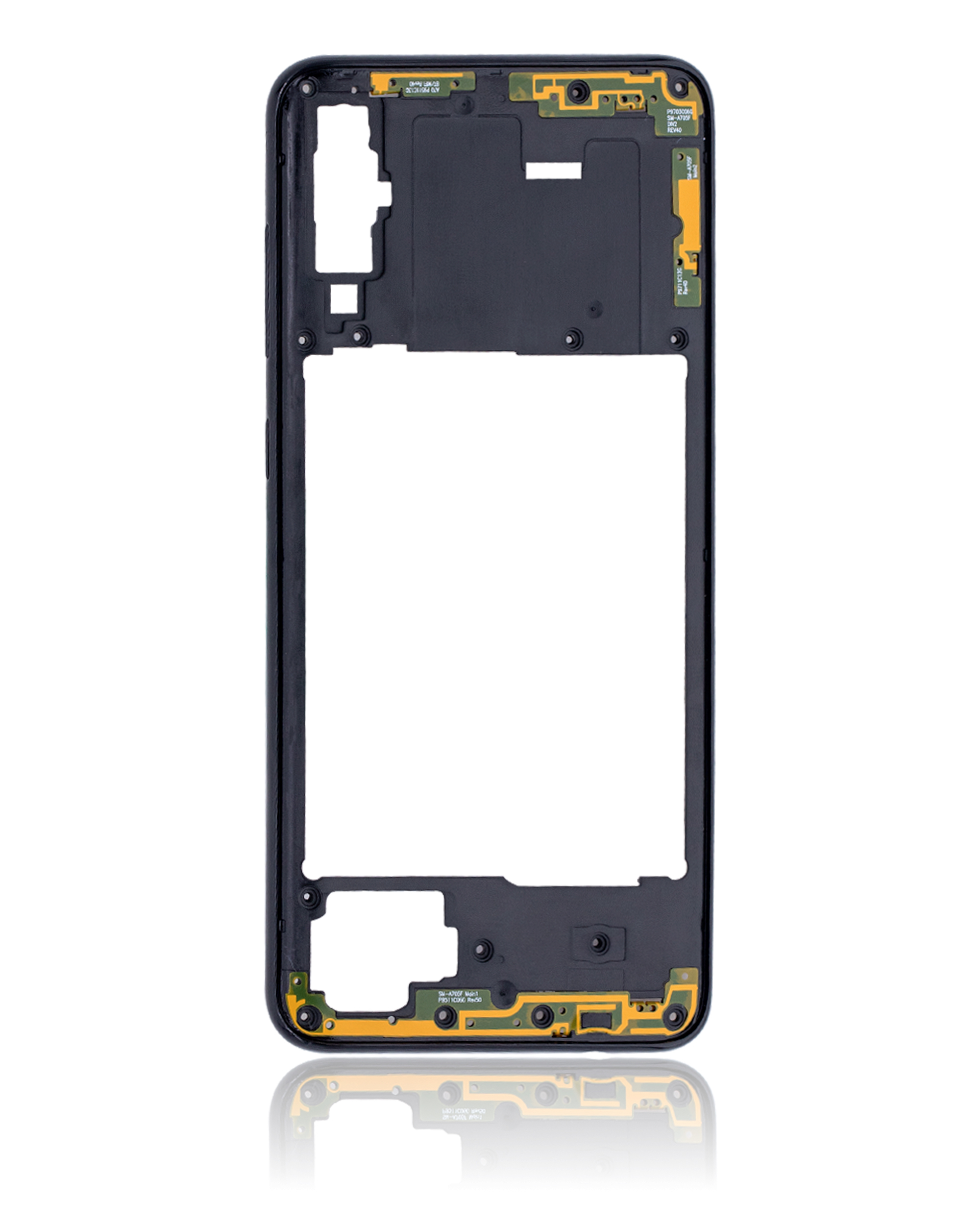 Mittelrahmen für Samsung Galaxy A70 (A705 / 2019) (Aftermarket Plus) (Black (Schwarz)) – Bild 3