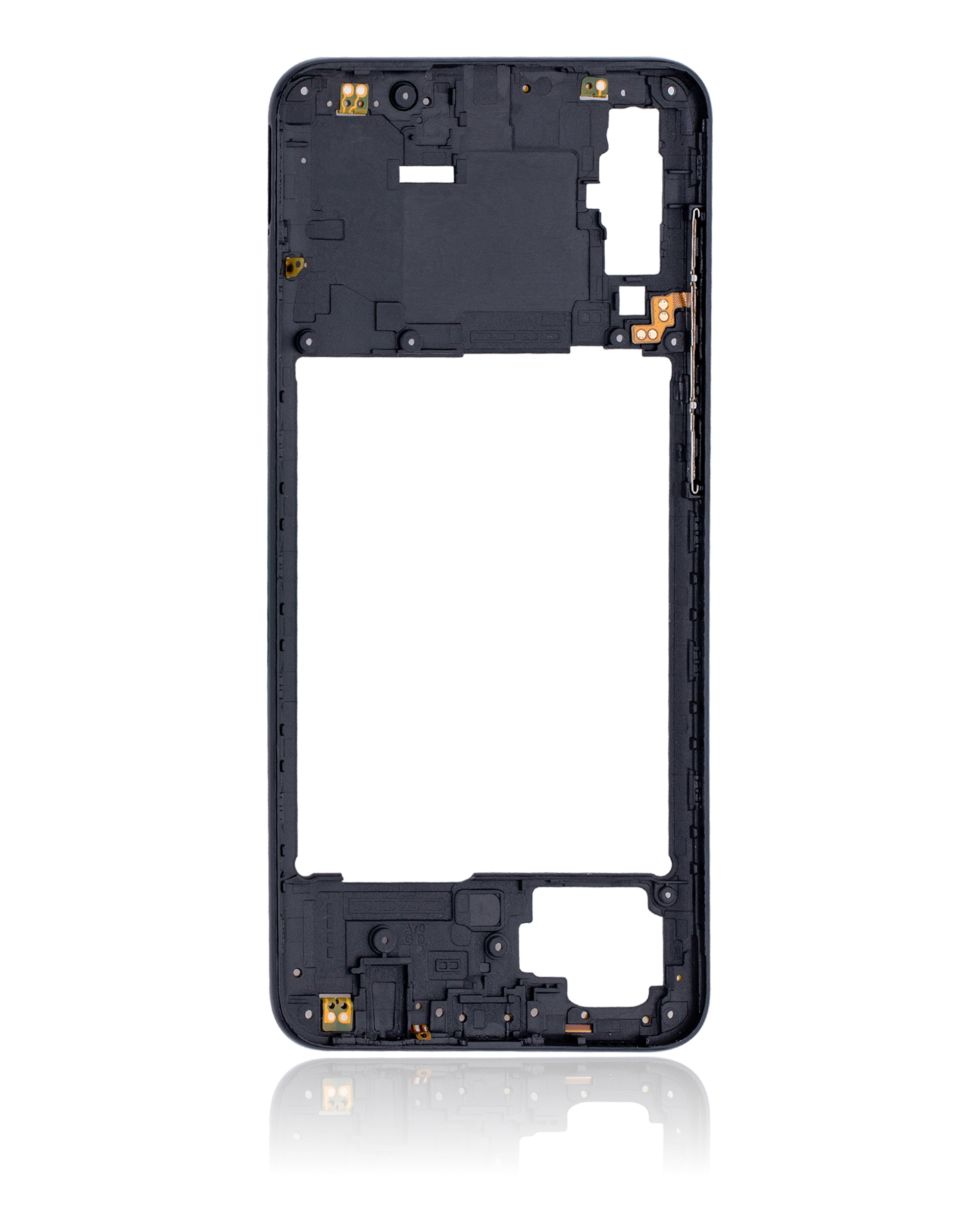 Mittelrahmen für Samsung Galaxy A70 (A705 / 2019) (Aftermarket Plus) (Black (Schwarz)) – Bild 4