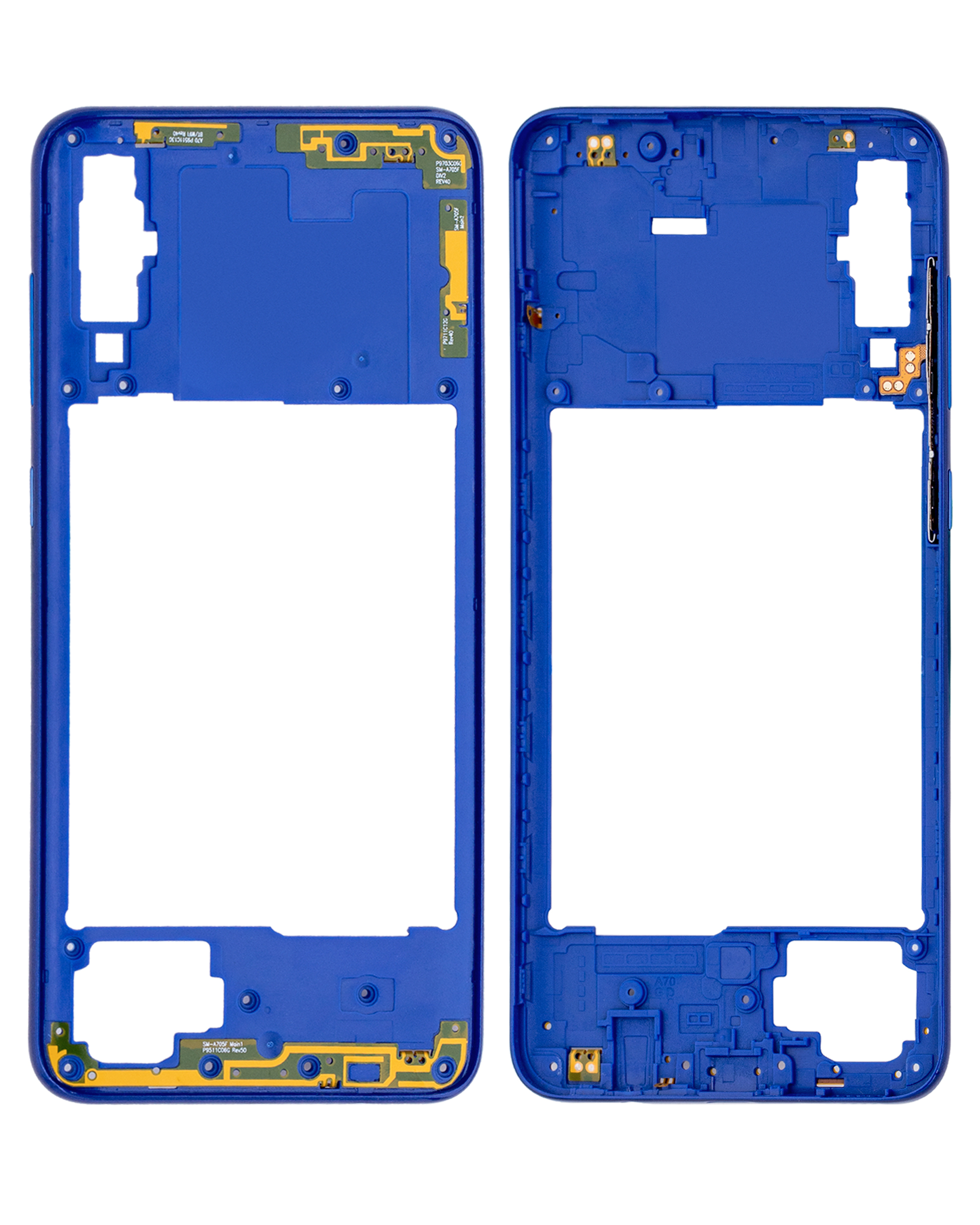 Mittelrahmen für Samsung Galaxy A70 (A705 / 2019) (Aftermarket Plus) (Blue (Blau)) – Bild 2
