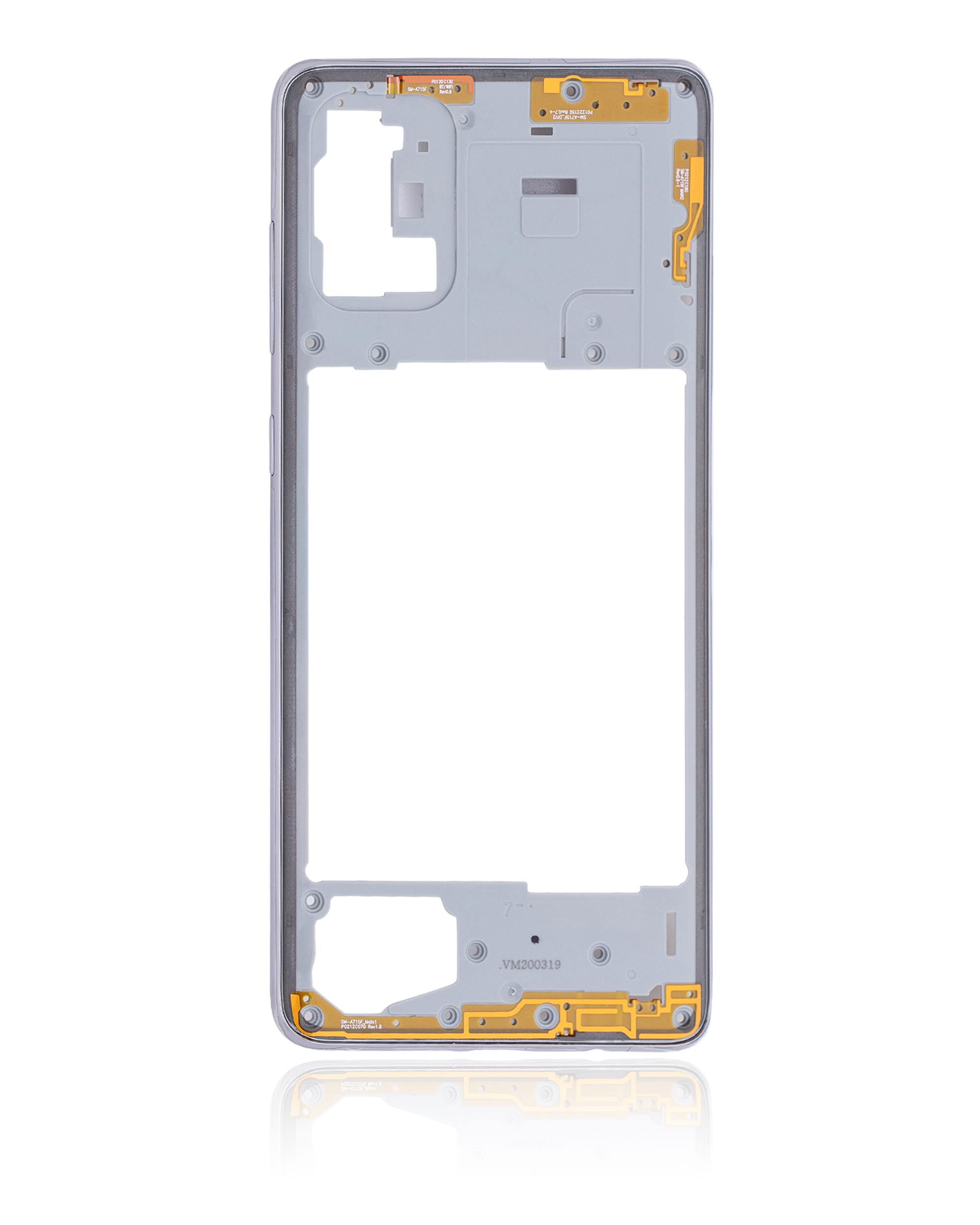 Mittelrahmen für Samsung Galaxy A71 (A715 / 2020) (Aftermarket Plus) (Prism Crush Silver) – Bild 3