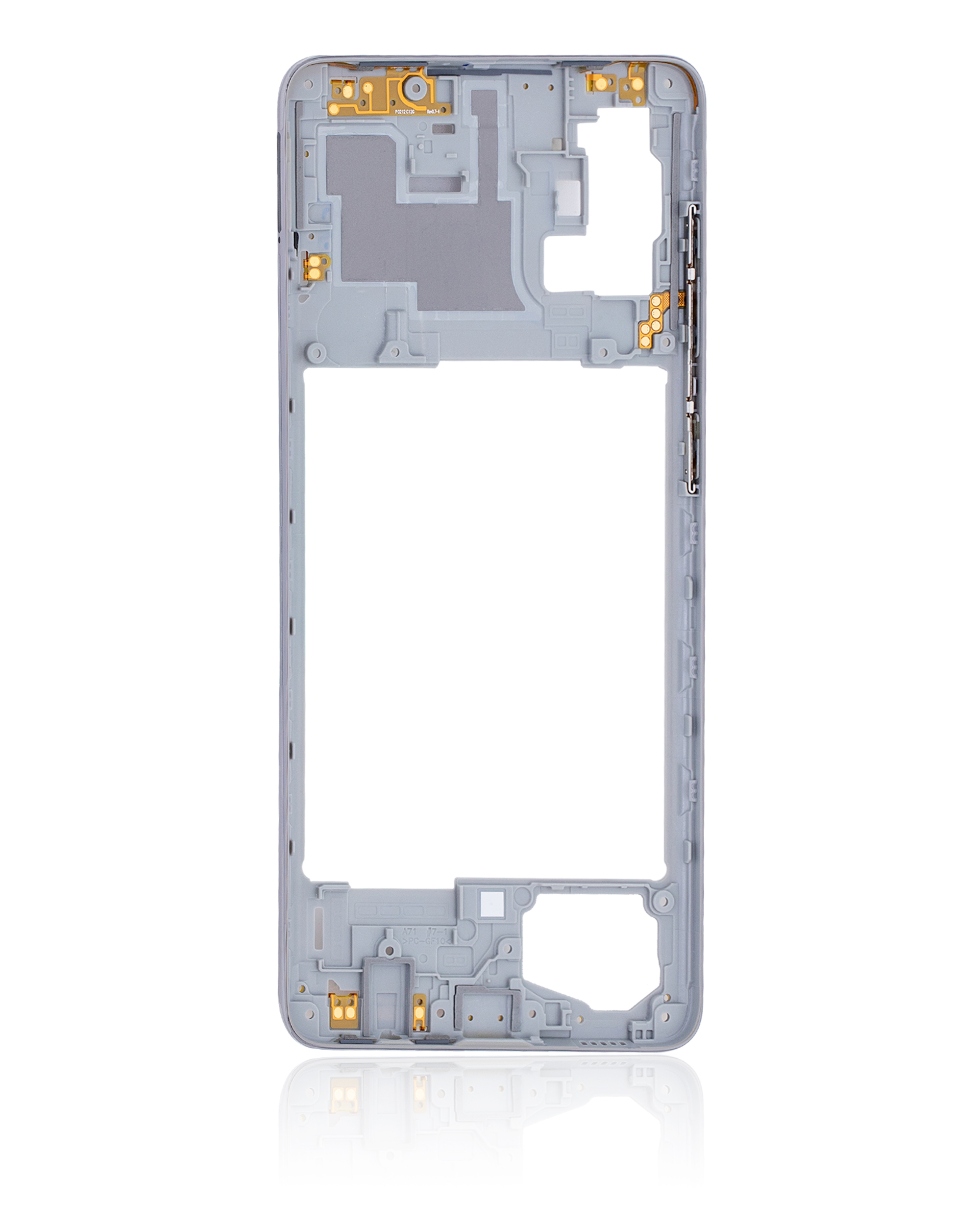 Mittelrahmen für Samsung Galaxy A71 (A715 / 2020) (Aftermarket Plus) (Prism Crush Silver) – Bild 4