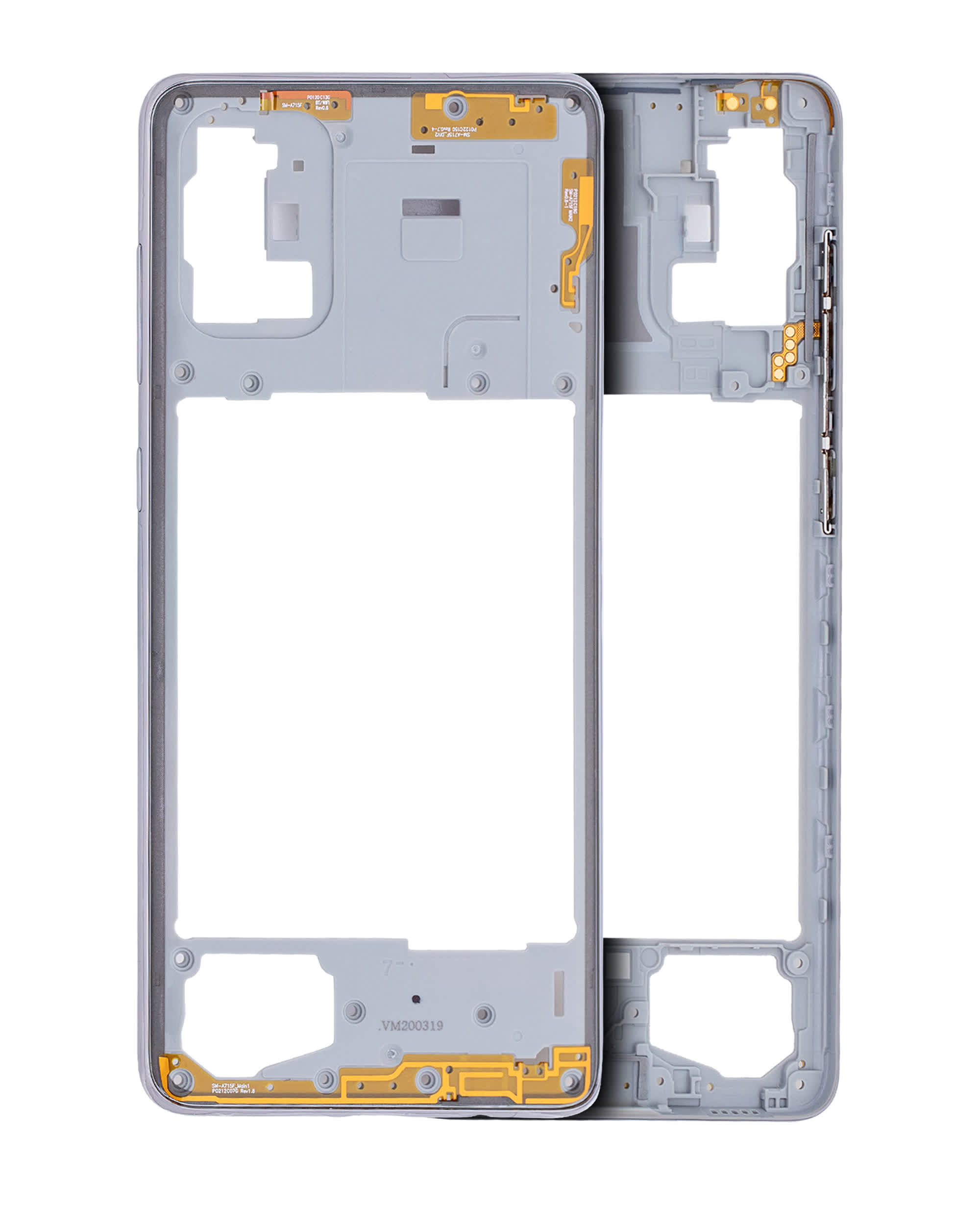 Mittelrahmen für Samsung Galaxy A71 (A715 / 2020) (Aftermarket Plus) (Prism Crush Silver)