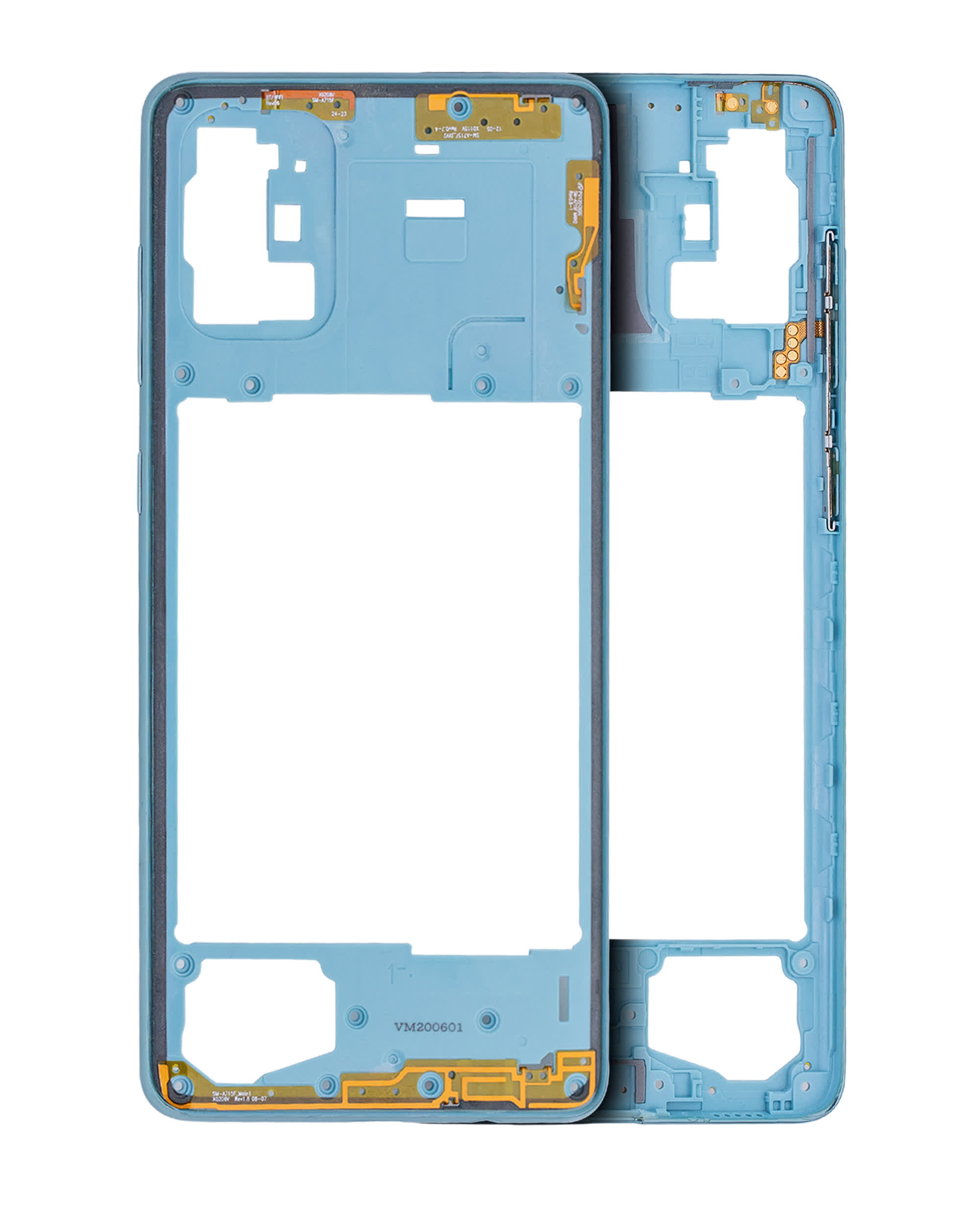 Mittelrahmen für Samsung Galaxy A71 (A715 / 2020) (Aftermarket Plus) (Prism Crush Blue)