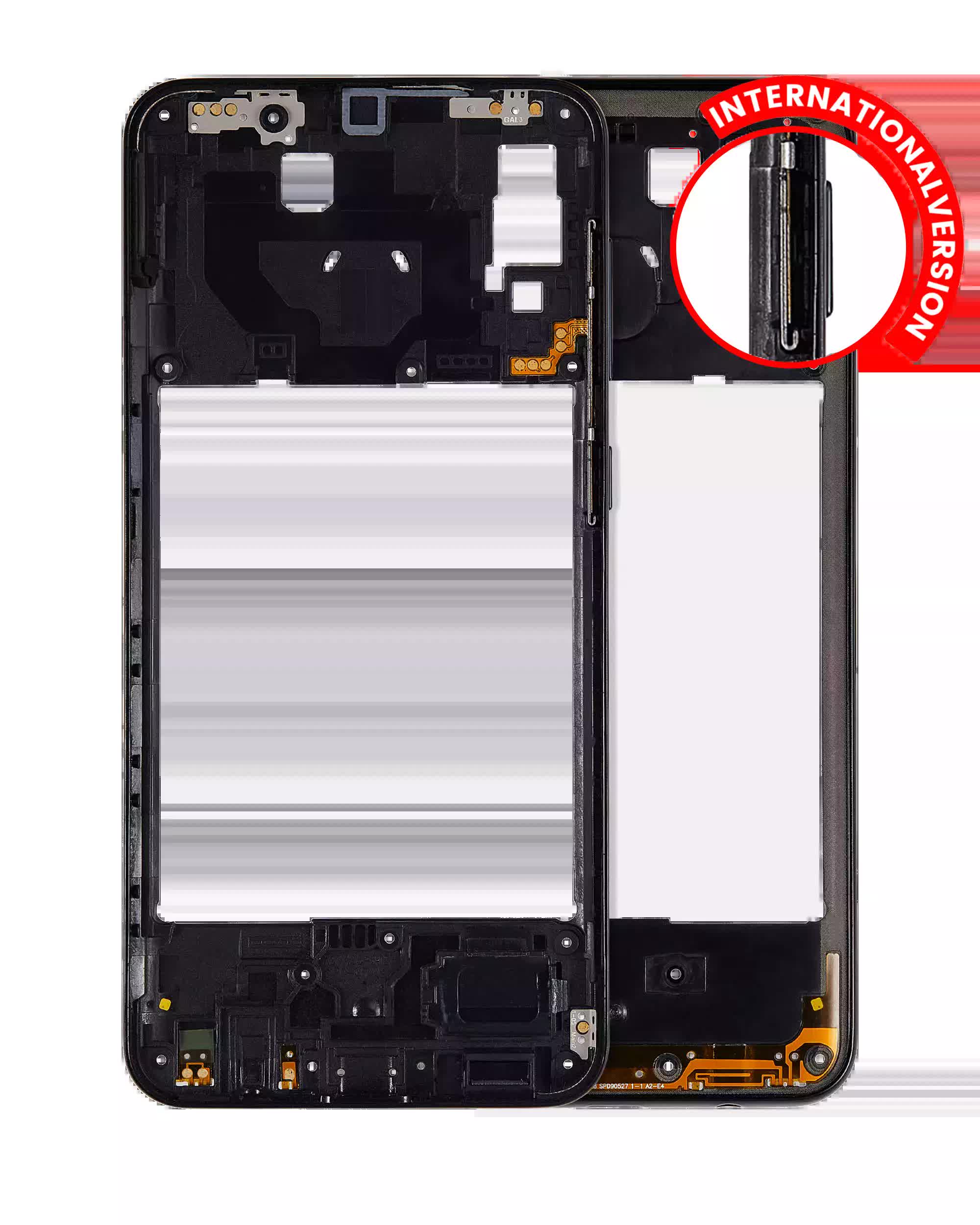 Mittelrahmen für Samsung Galaxy A20 (A205 / 2019) (International Version) (Black (Schwarz))
