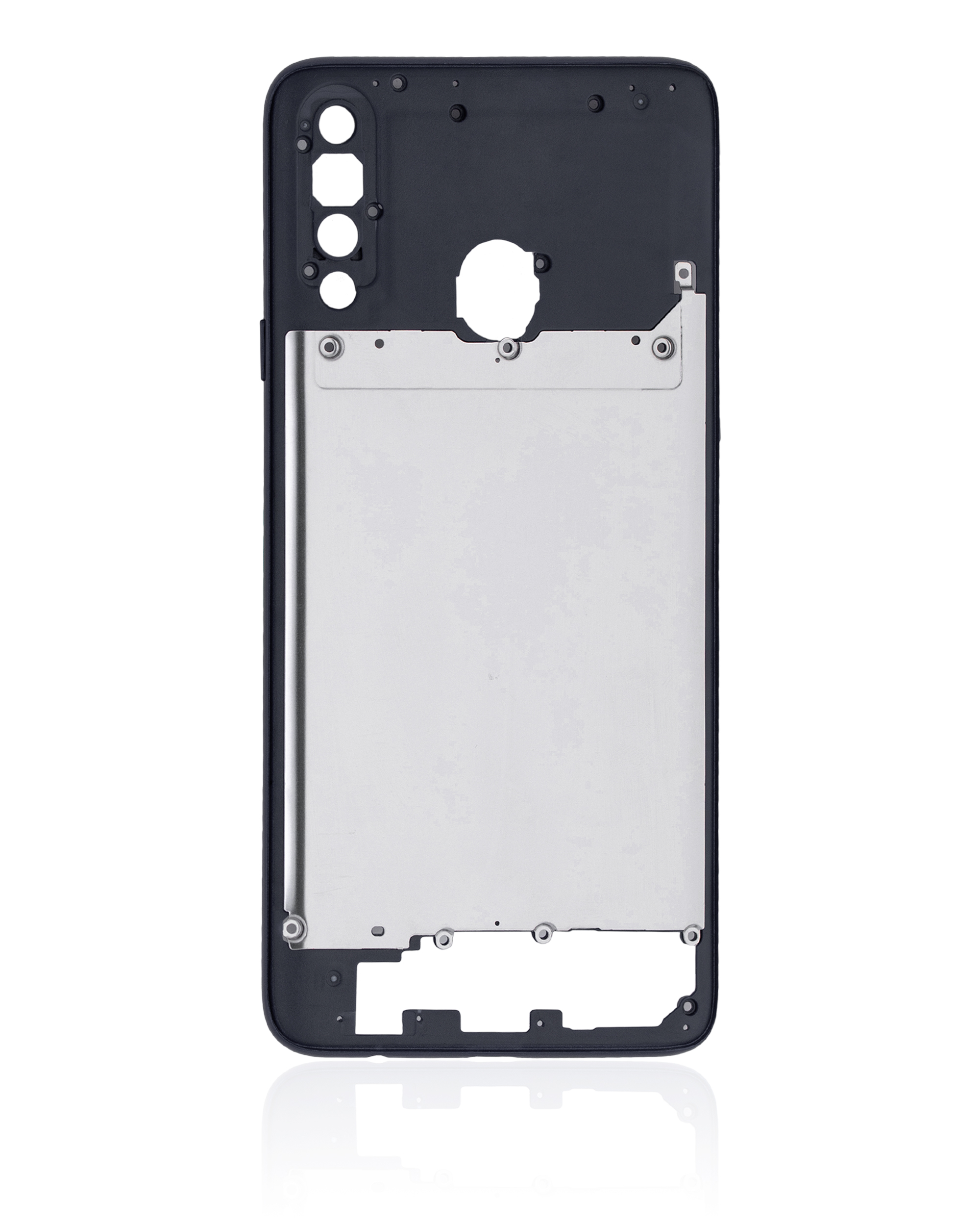 Mittelrahmen für Samsung Galaxy A20S (A207 / 2019) (Aftermarket Plus) (Black (Schwarz)) – Bild 3