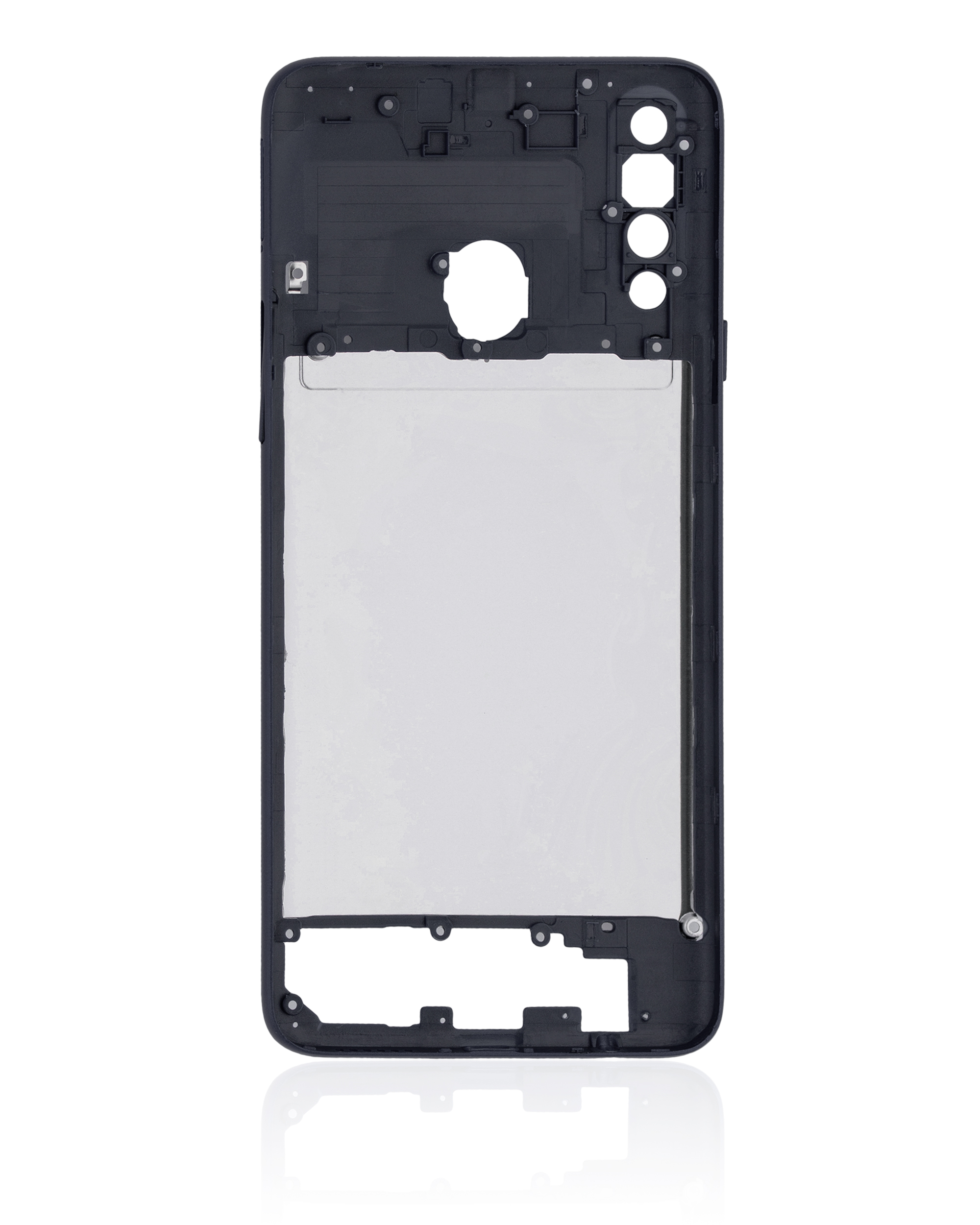 Mittelrahmen für Samsung Galaxy A20S (A207 / 2019) (Aftermarket Plus) (Black (Schwarz)) – Bild 4