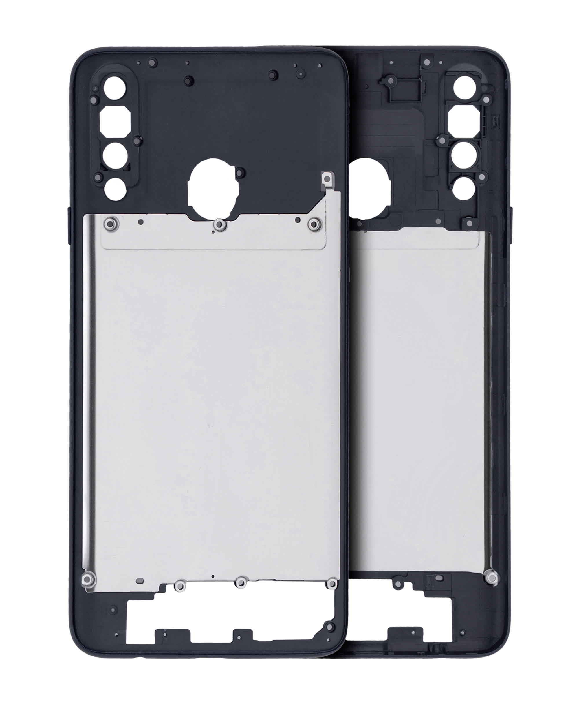 Mittelrahmen für Samsung Galaxy A20S (A207 / 2019) (Aftermarket Plus) (Black (Schwarz))